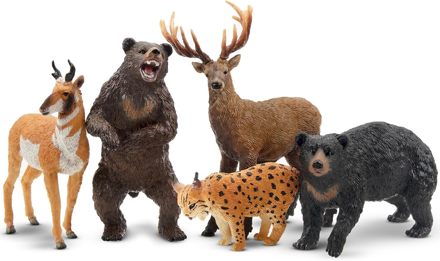 Educational 12PCS Forest Animal Playset – Safe Non-Toxic PVC Figures for Kids