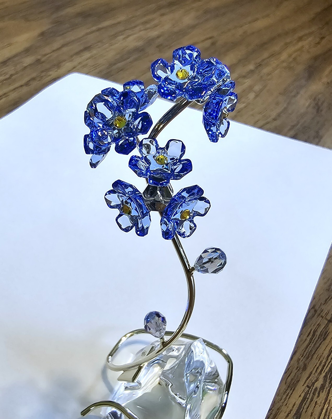 🌸 Swarovski Crystal 2025 Florere, Blue Forget – Me – Nots Flower Figurine, NIB