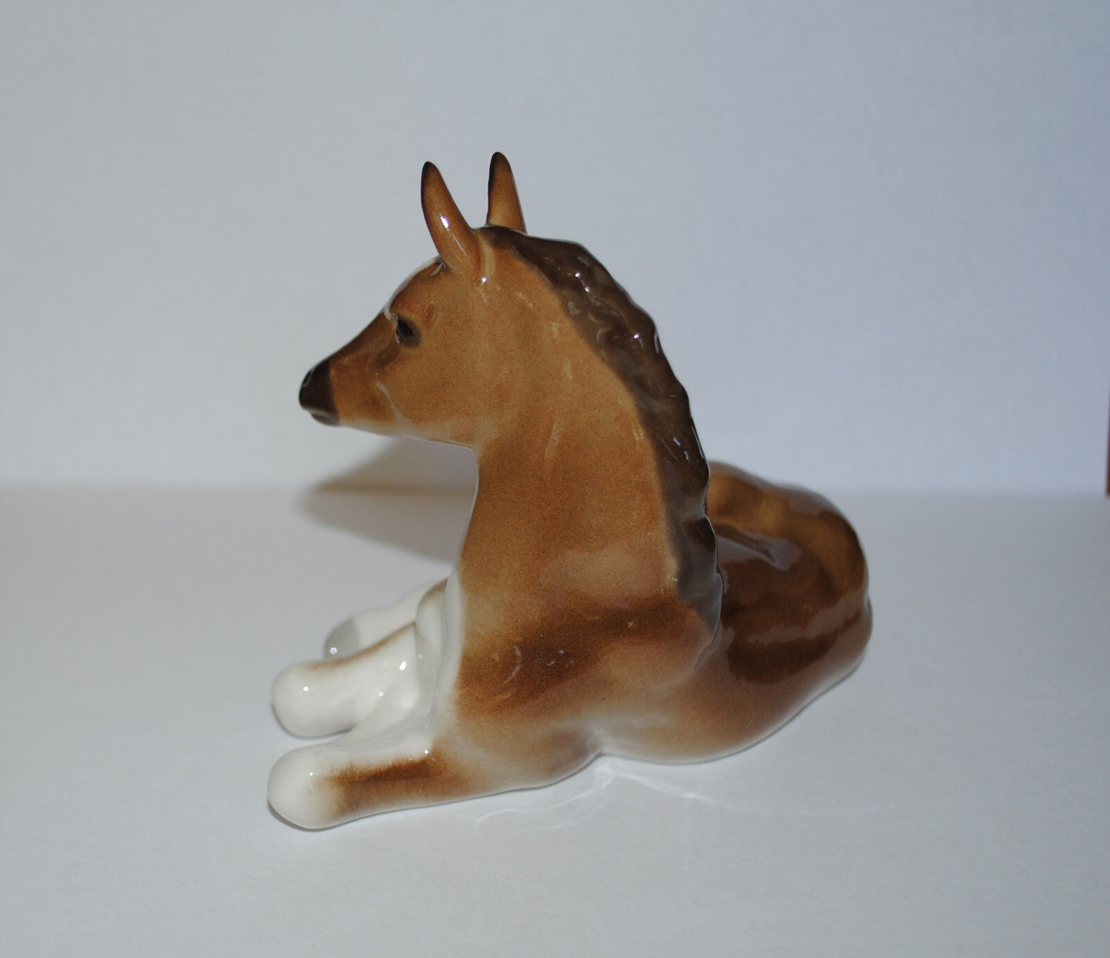 Lomonosov PORCELAIN Figurine HORSE BROWN.Hand Painted.UNIQUE.RARE
