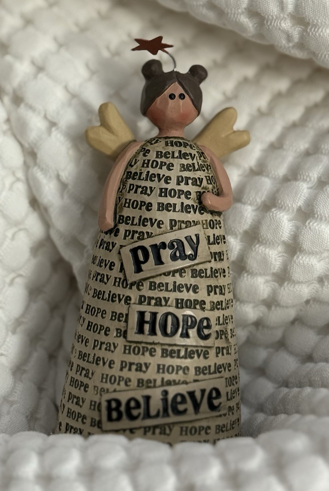 Angel “Believe Hope Pray C Figurine 4.25 Inches Tall