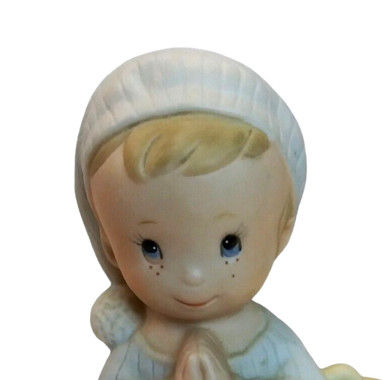 VTG Praying Children Figurines Boy & Girl Porcelain Figures Vintage Homco