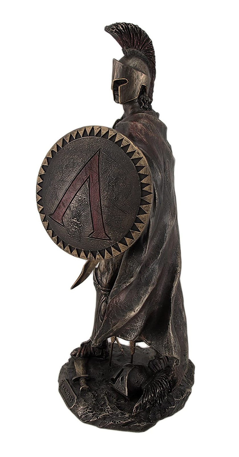 Veronese Design Spartan King Leonidas with Sword and Shield Bronzed Statue