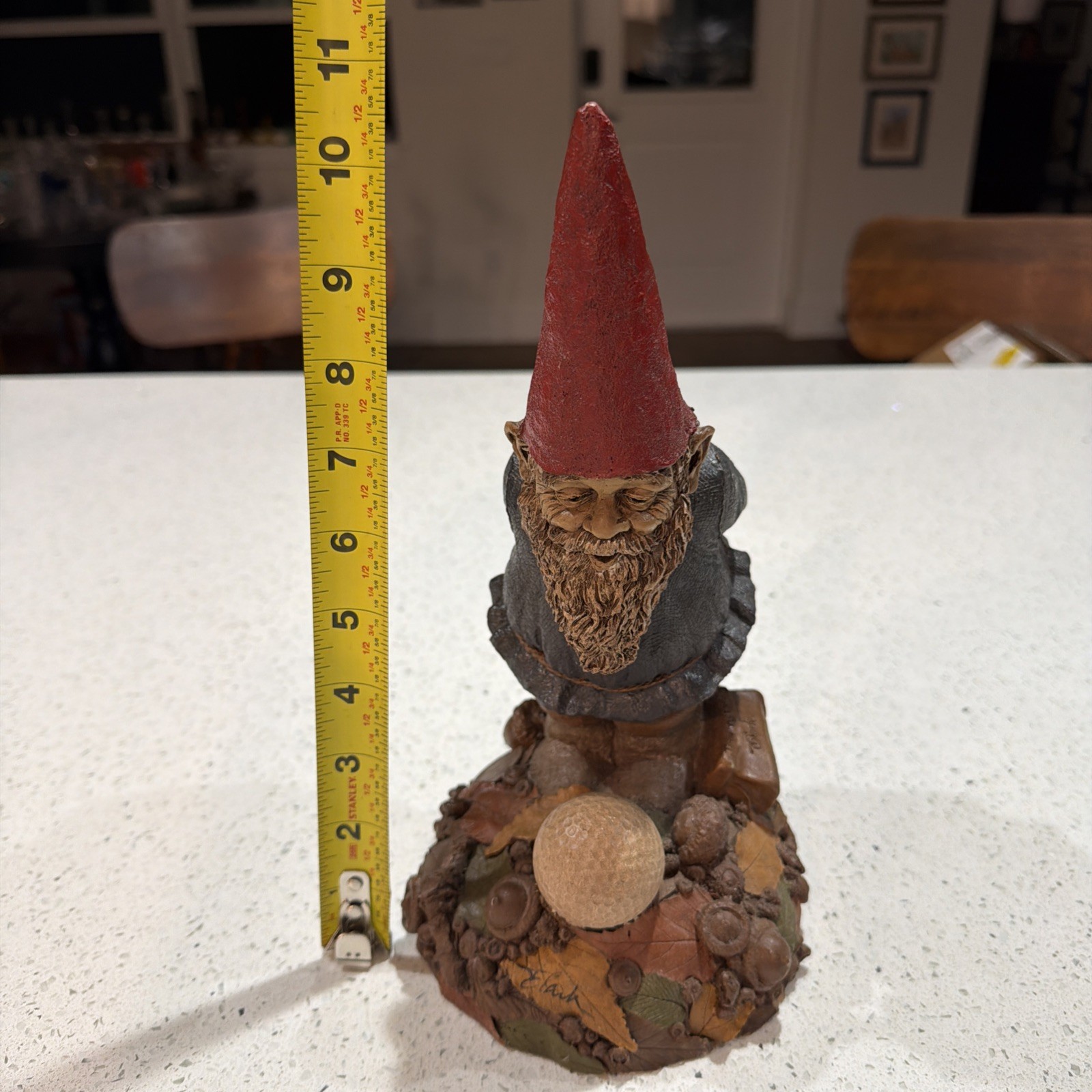 Tom Clark SIGNED Gnome JOHN ROBERT Golf Ball Gnome Cairn Studio 5301
