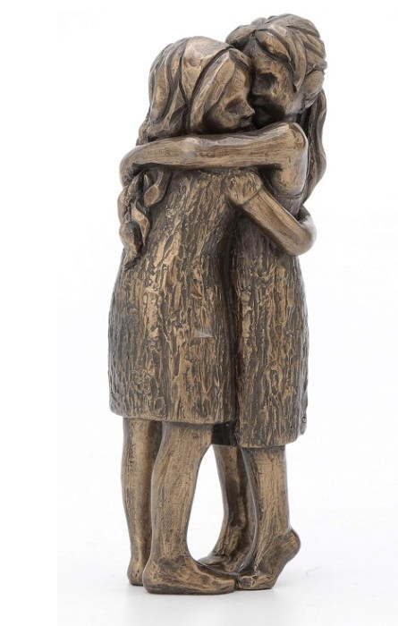 Friendship Forever Girls Hugging Figurine – Perfect for Sisters & Best Friends!