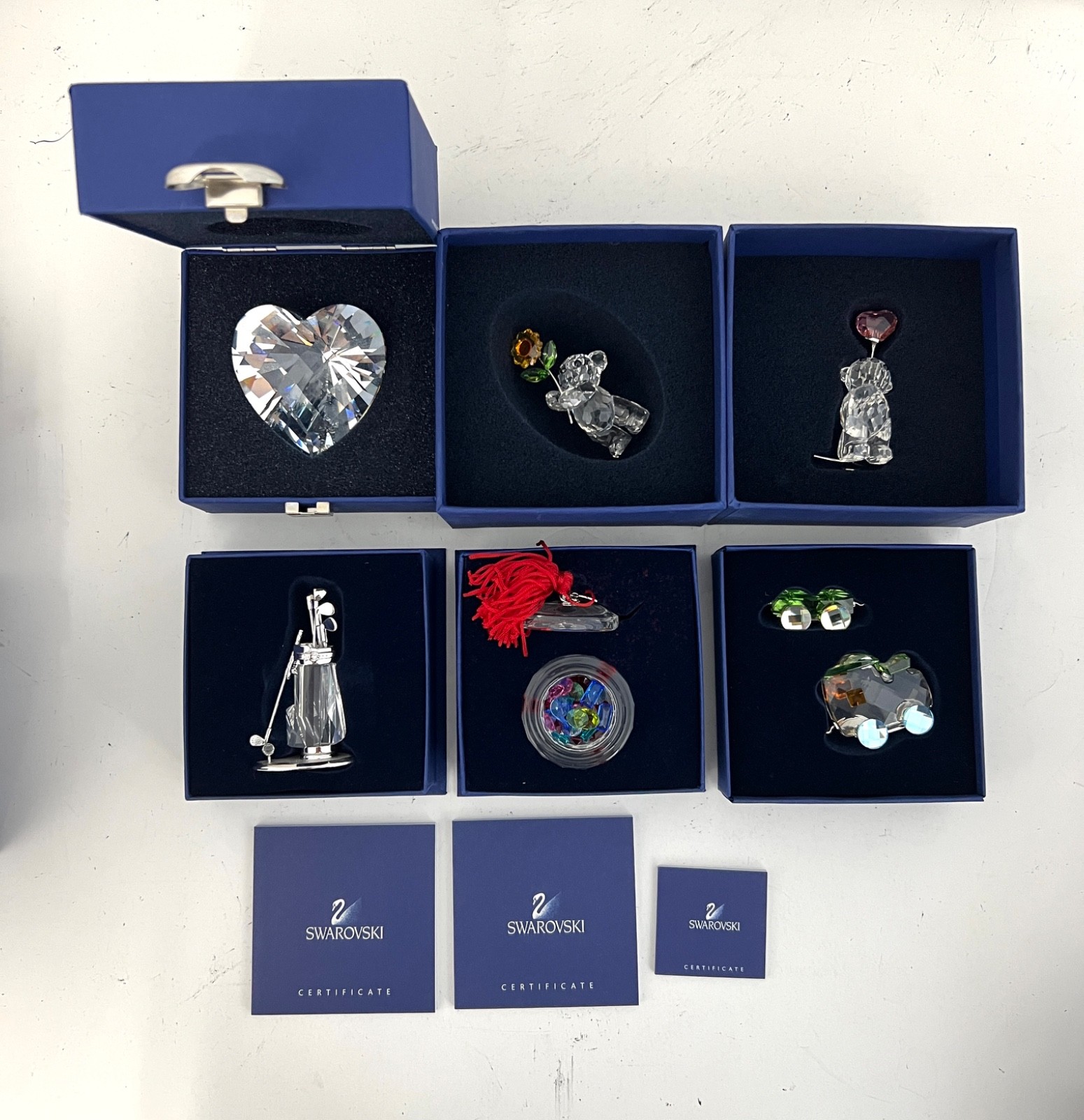 Swarovski 6 Pieces Crystal Miniature Figurines – Collection # 16