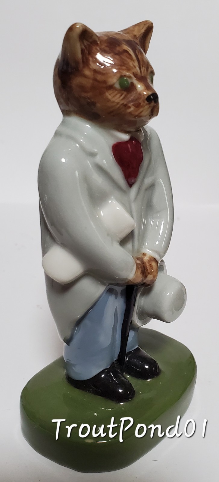 Wade Catkins City Gent 1998 Trentham LE 1500 Lg Blow-Up 4 1/2 Porcelain Figurine