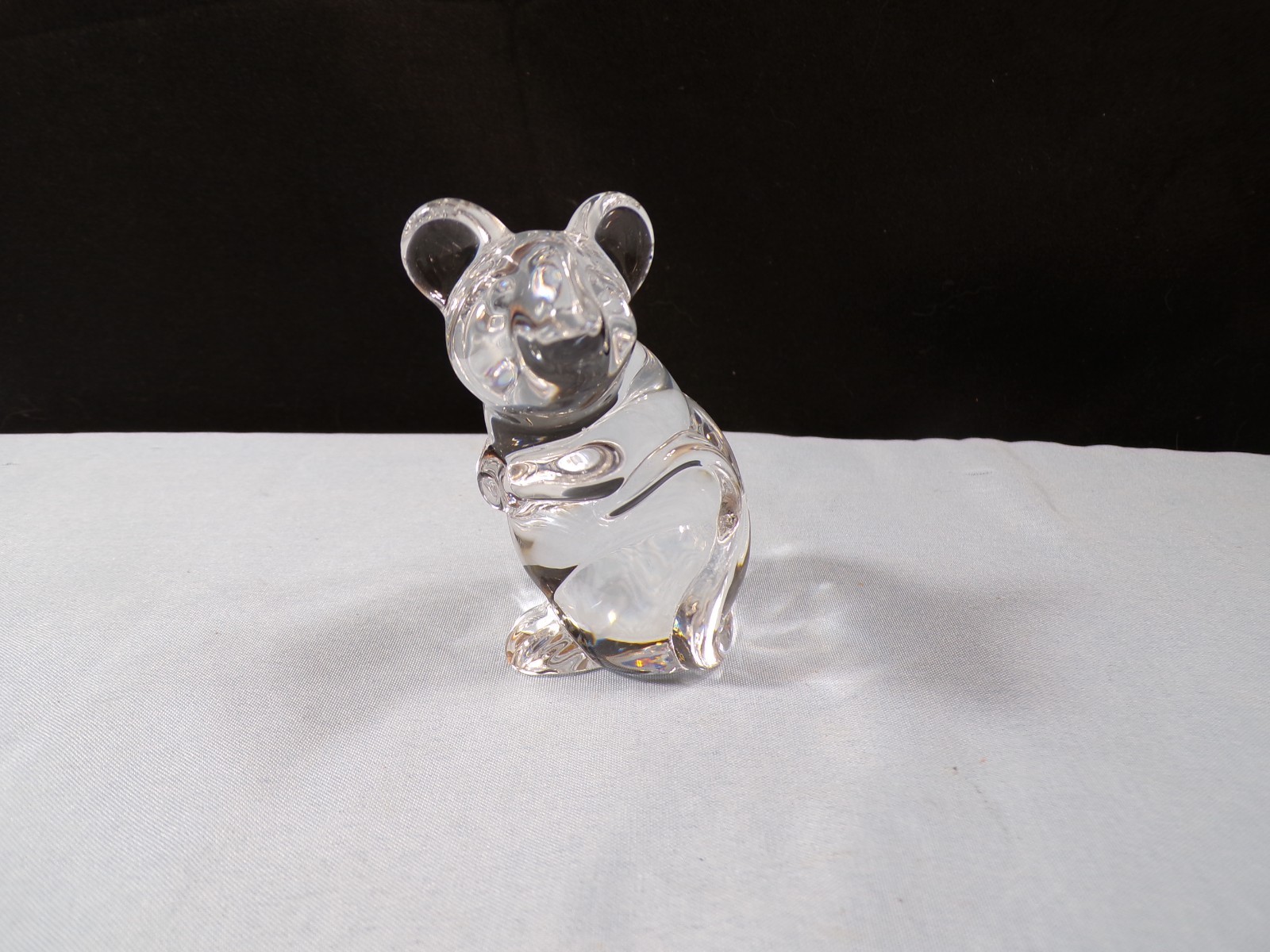 Daum Clear Crystal Mouse Figurine