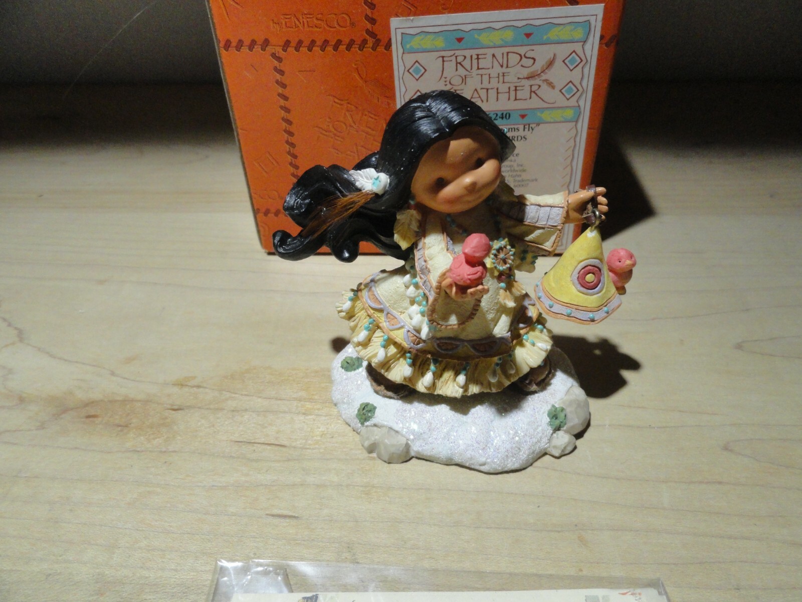 FRIENDS OF THE FEATHER – LET YOUR DREAMS FLY – GIRL WITH BIRDS FIGURINE #876240
