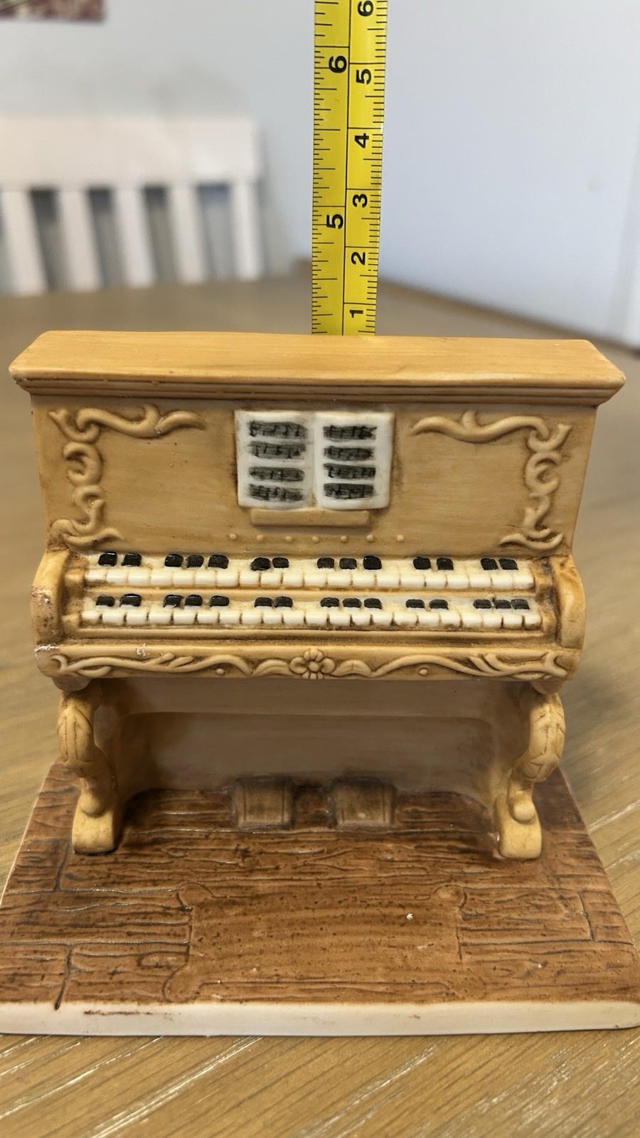 Emmett Kelly Jr Miniature Collection Flambro Piano Ceramic Figurine Vintage