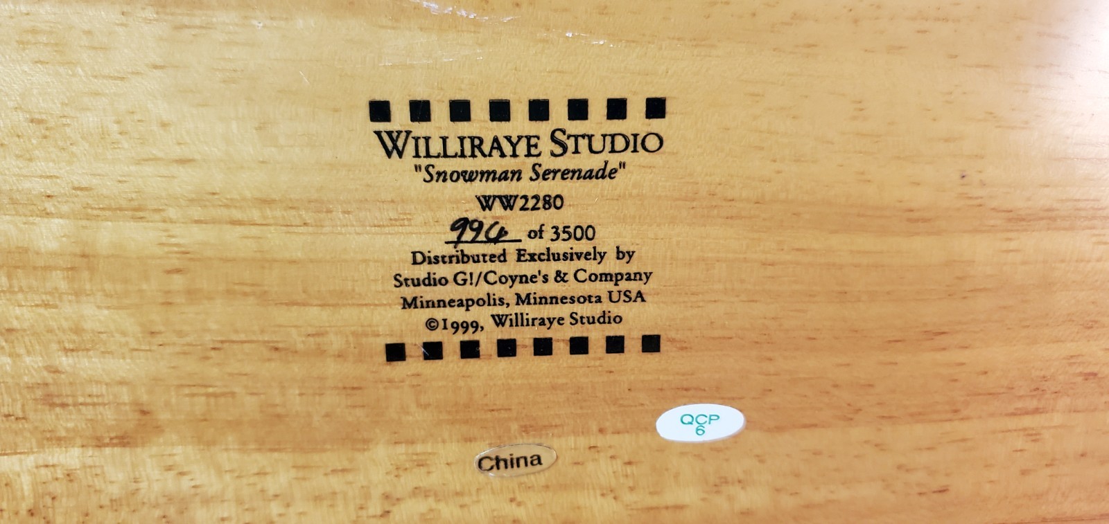 Williraye Studio “Snowman Serenade” Bird House Cats 13.75″ LIMITED EDITION & COA
