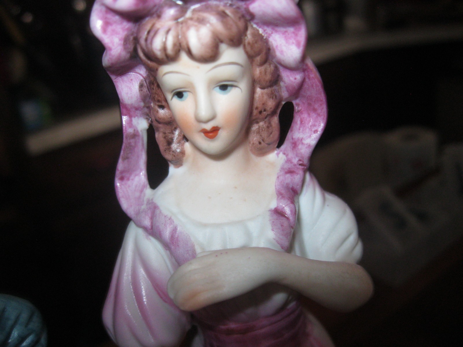 Vintage Blue Boy and Pinkie Porcelain Figurine Hand Painted UNMARKED