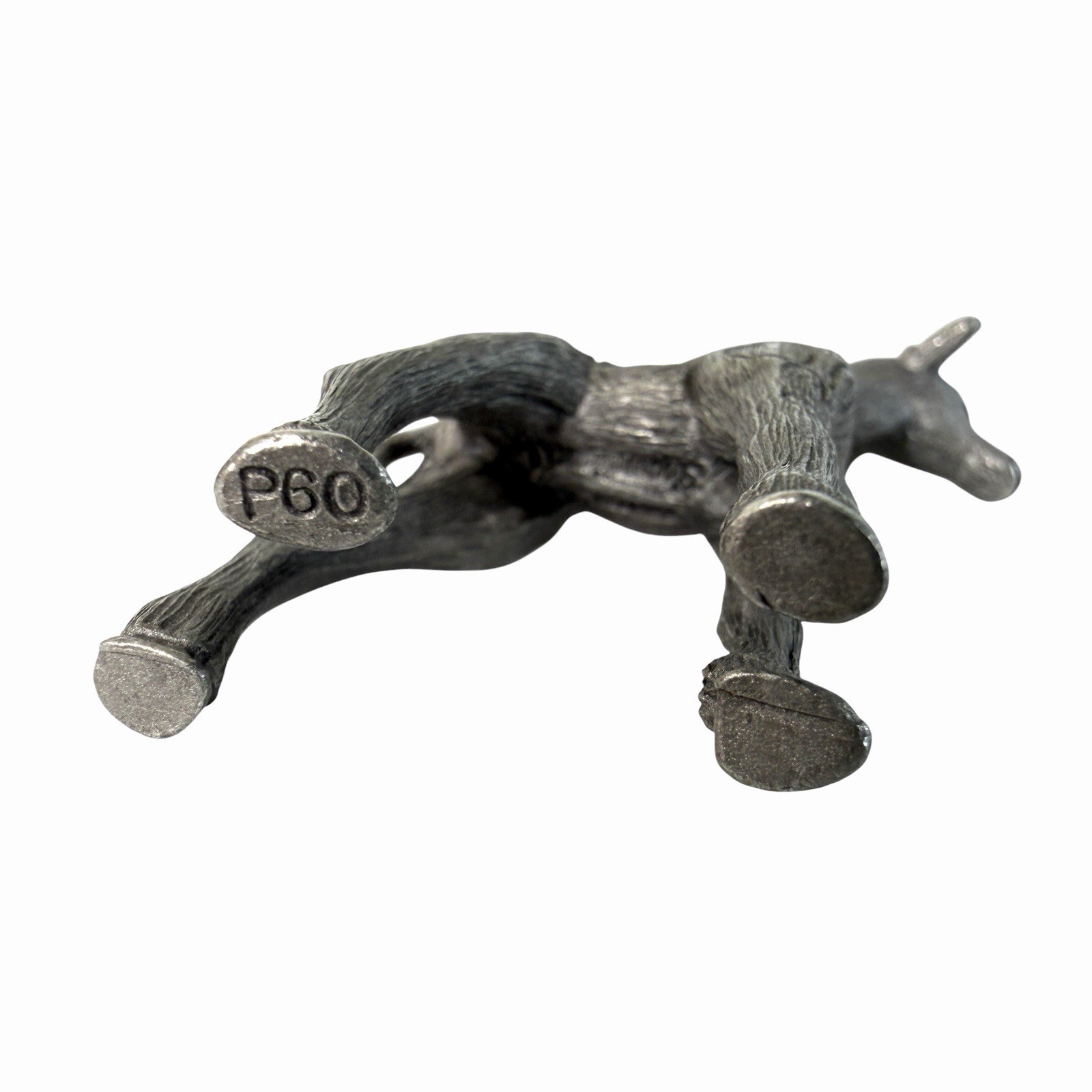 Vintage Spoontiques Giraffe Pewter Zoo Animals Figurine Statue Decor 2.25″ Tall