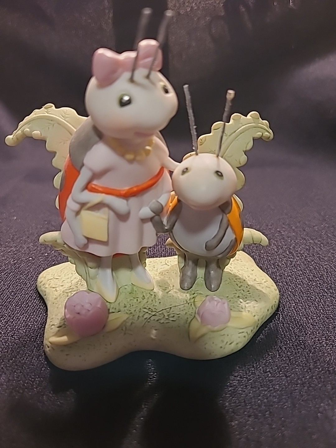 Hallmark Lulu Ladybug and Her Son Louie Storybook Friends Figurine 1998