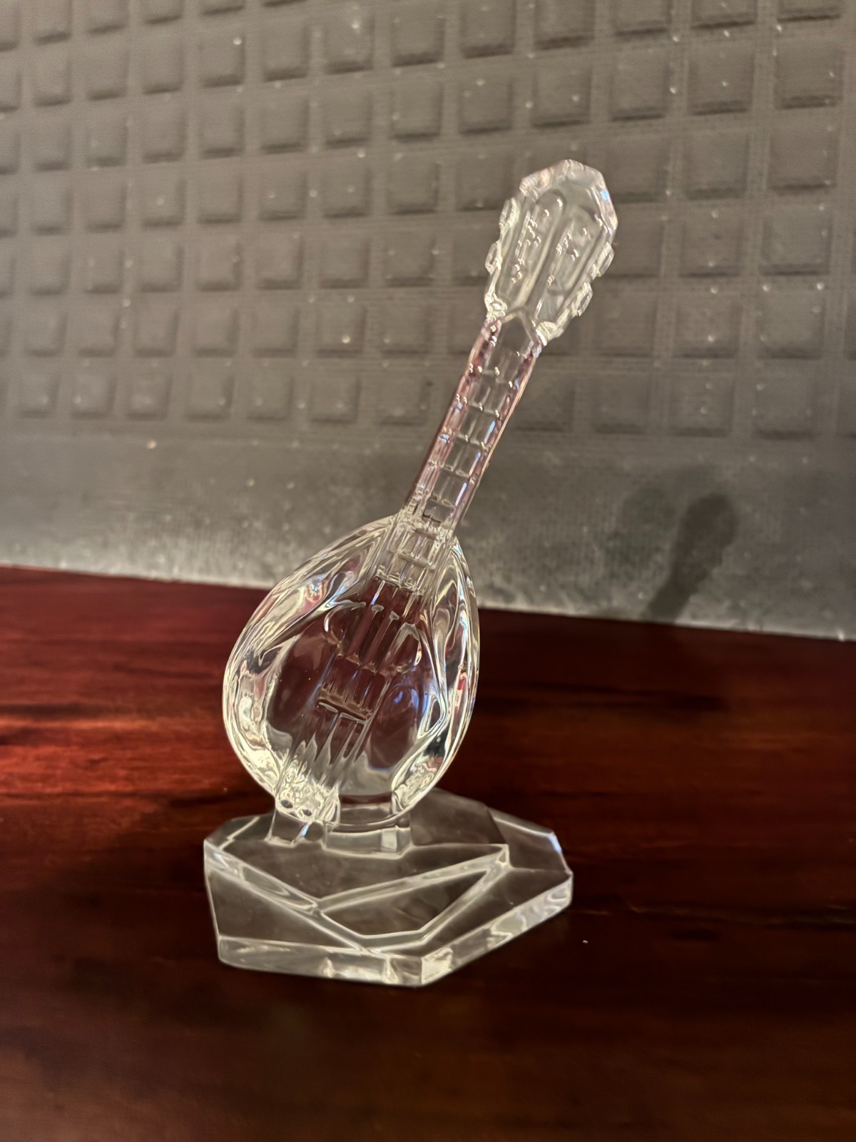 Crystal Violin and Mandolin- Hand Crafted Musical Instrument Figurine