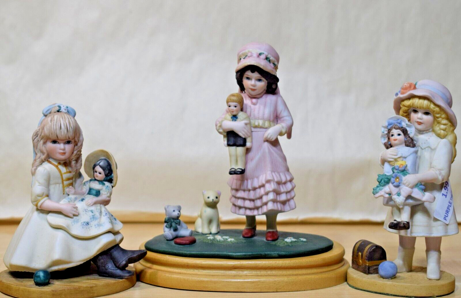 Jan Hagara Figurines Melanie Scarlett O’Hara, Julie, & Cathy Victorian-era