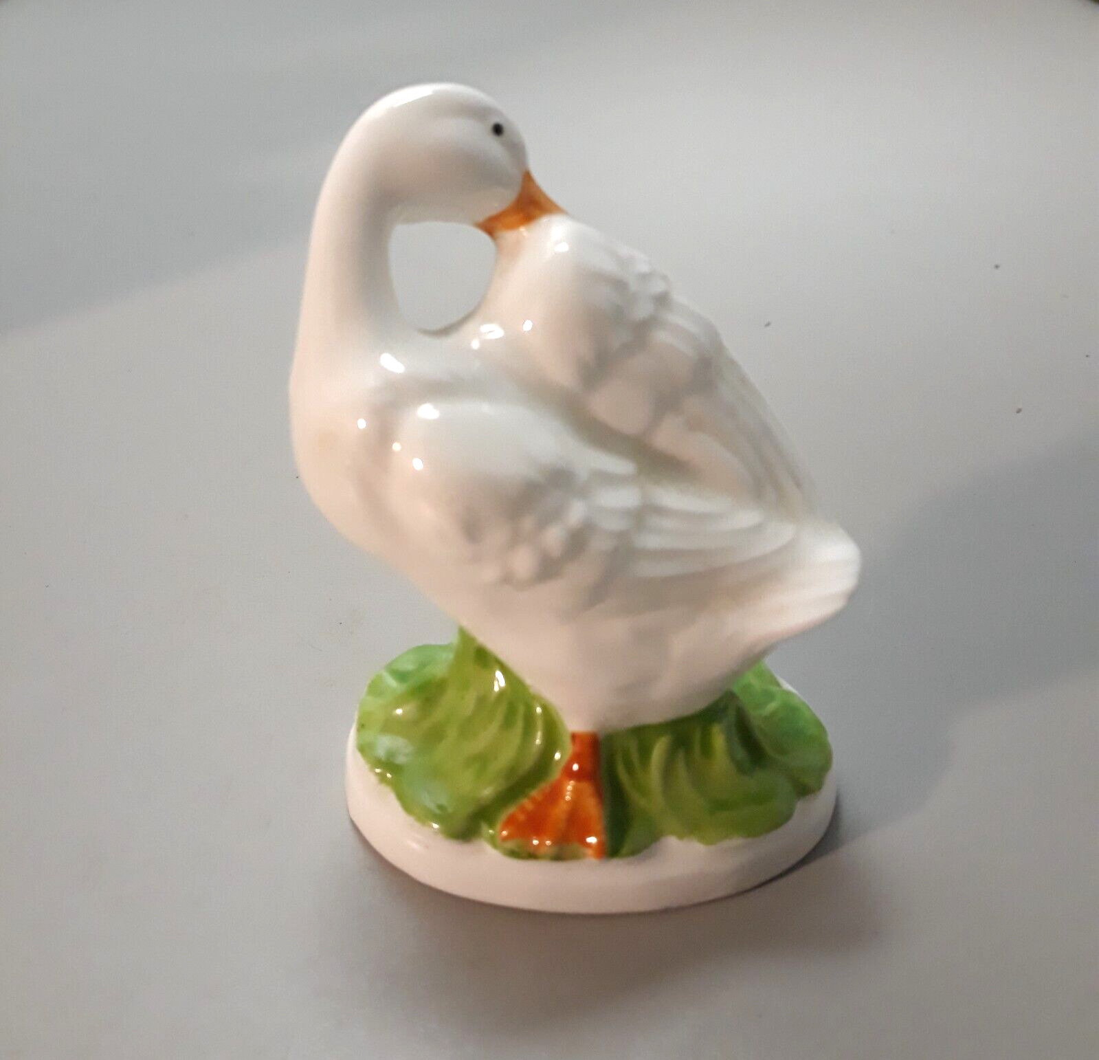 VTG 1983 RGD Goose Duck Porcelain Figurine 3.25 inches Tall Taiwan Bird Lot of 2