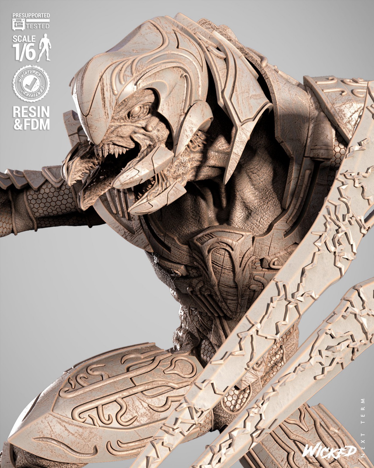 The Arbiter – Halo 1/6 Scale Figure Statue 3D Print Model Kit Unpainted
