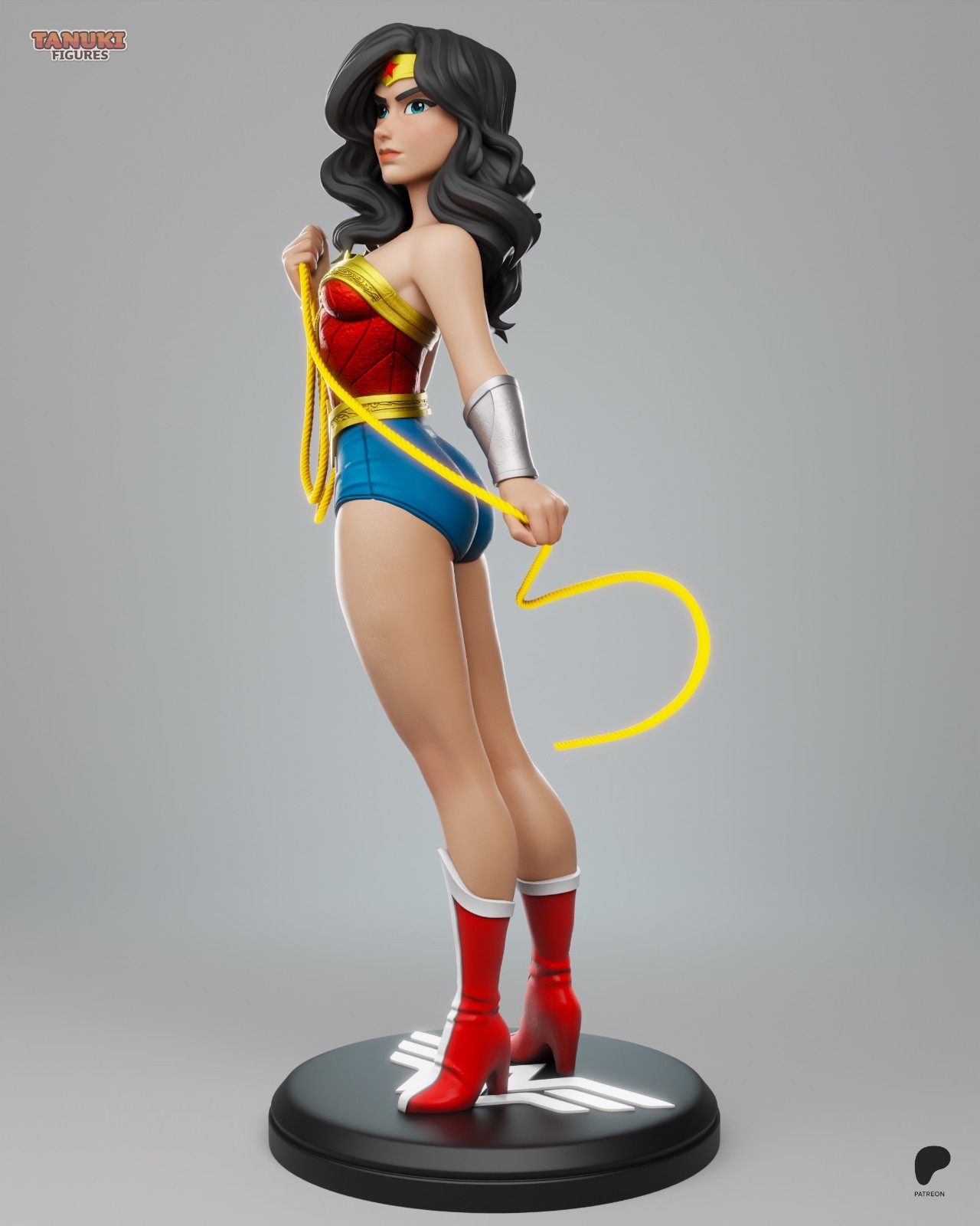 Wonder Woman TOON 1/6 Scale Figure Statue Unpainted Garage Kit Resin