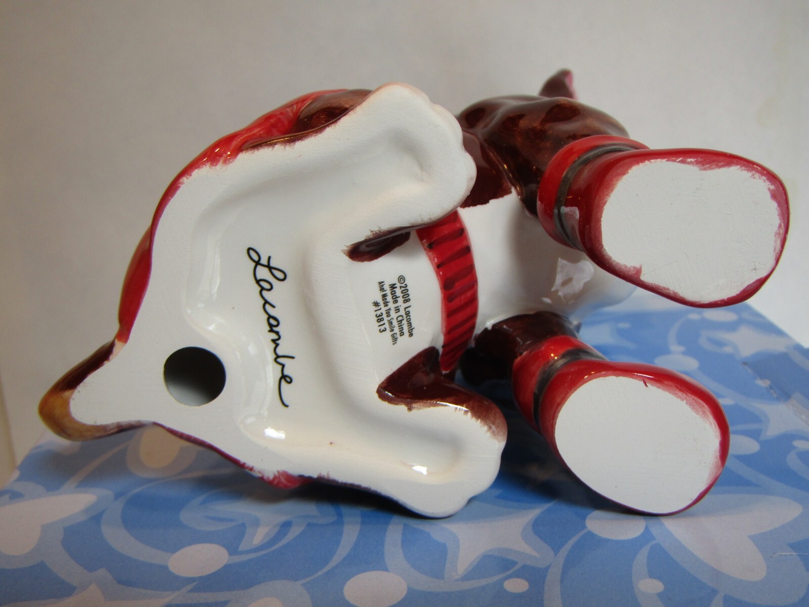“CHAMP” WhimsiClay Boxer dog + 2 free dog pins ($24 value) CUTE and FUN!