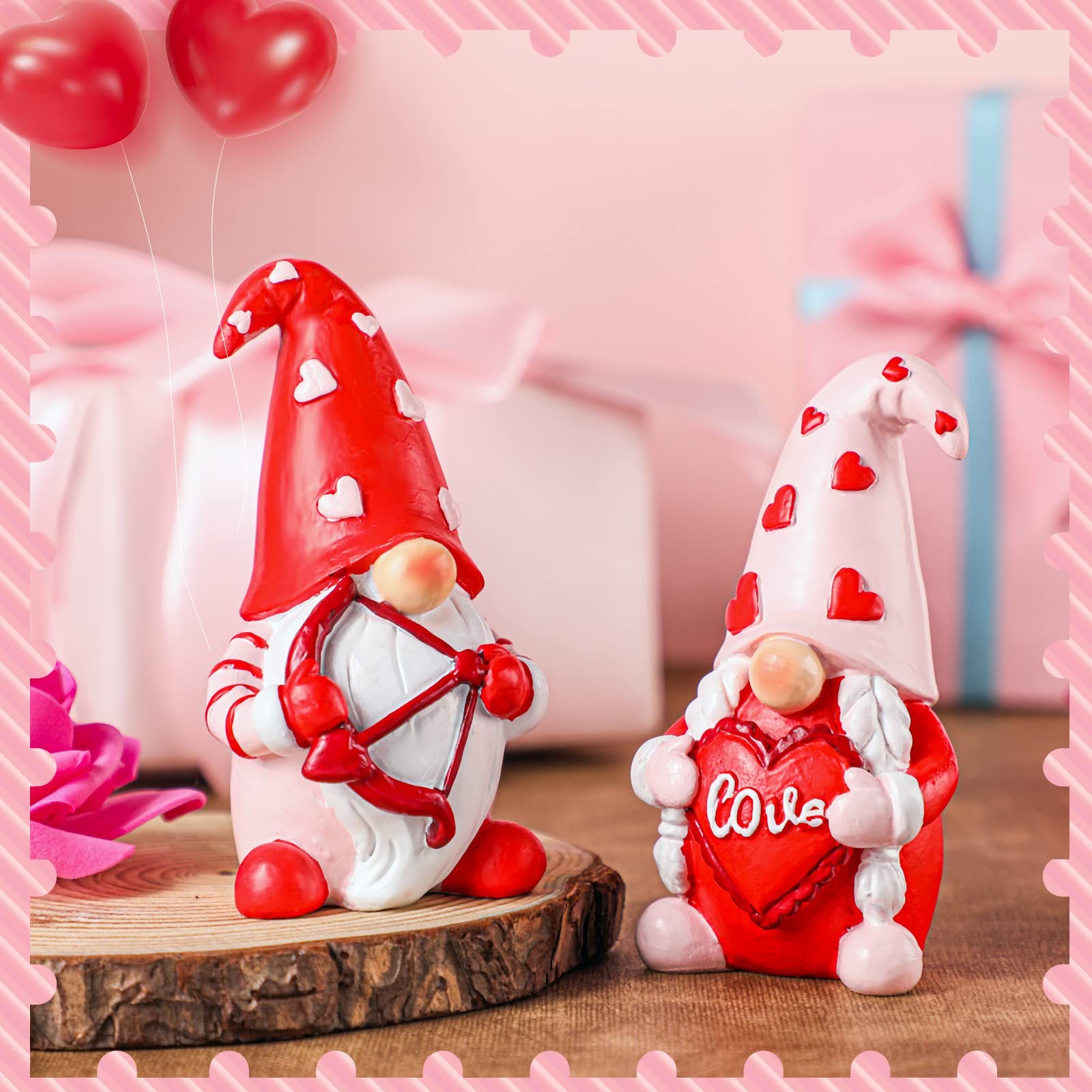 2 Pcs Valentine’S Day Gnomes Valentine Decorations Sweet Gifts for Mr & Mrs G…