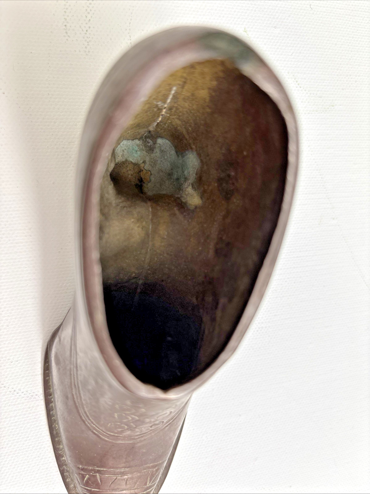 BRASS High Heeled Shoe Figurine Vintage Shoe 5″ X 2.75″