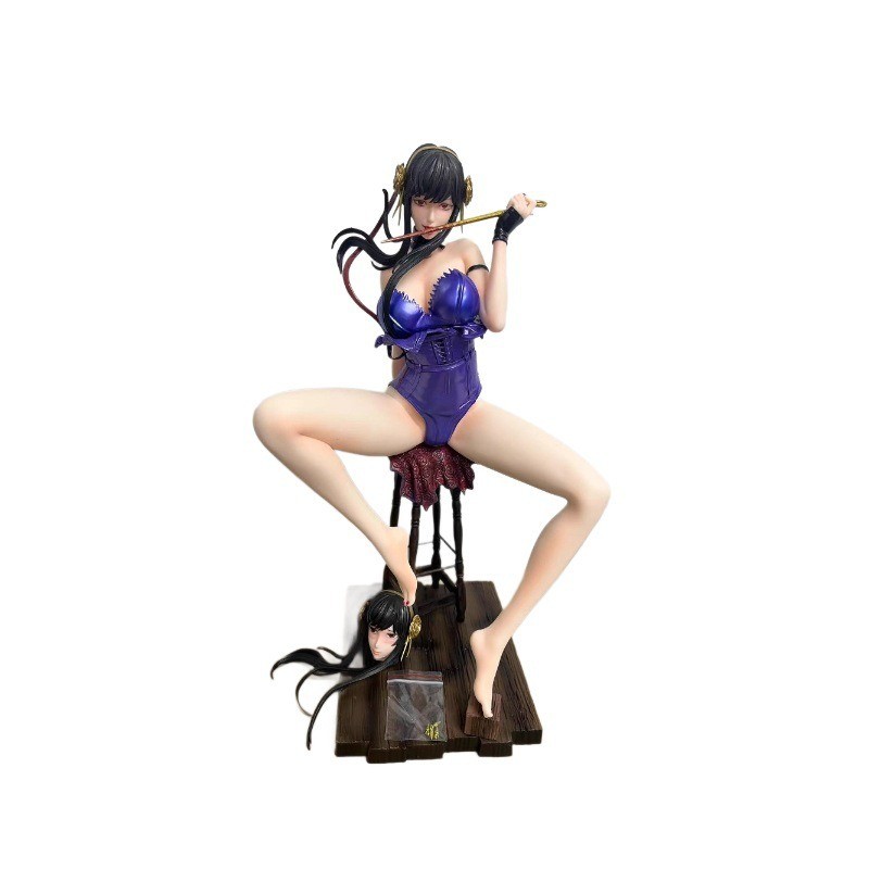 Spy×Family Yor Forger GK Figure with Double Heads Anime Girl Statue Collectible