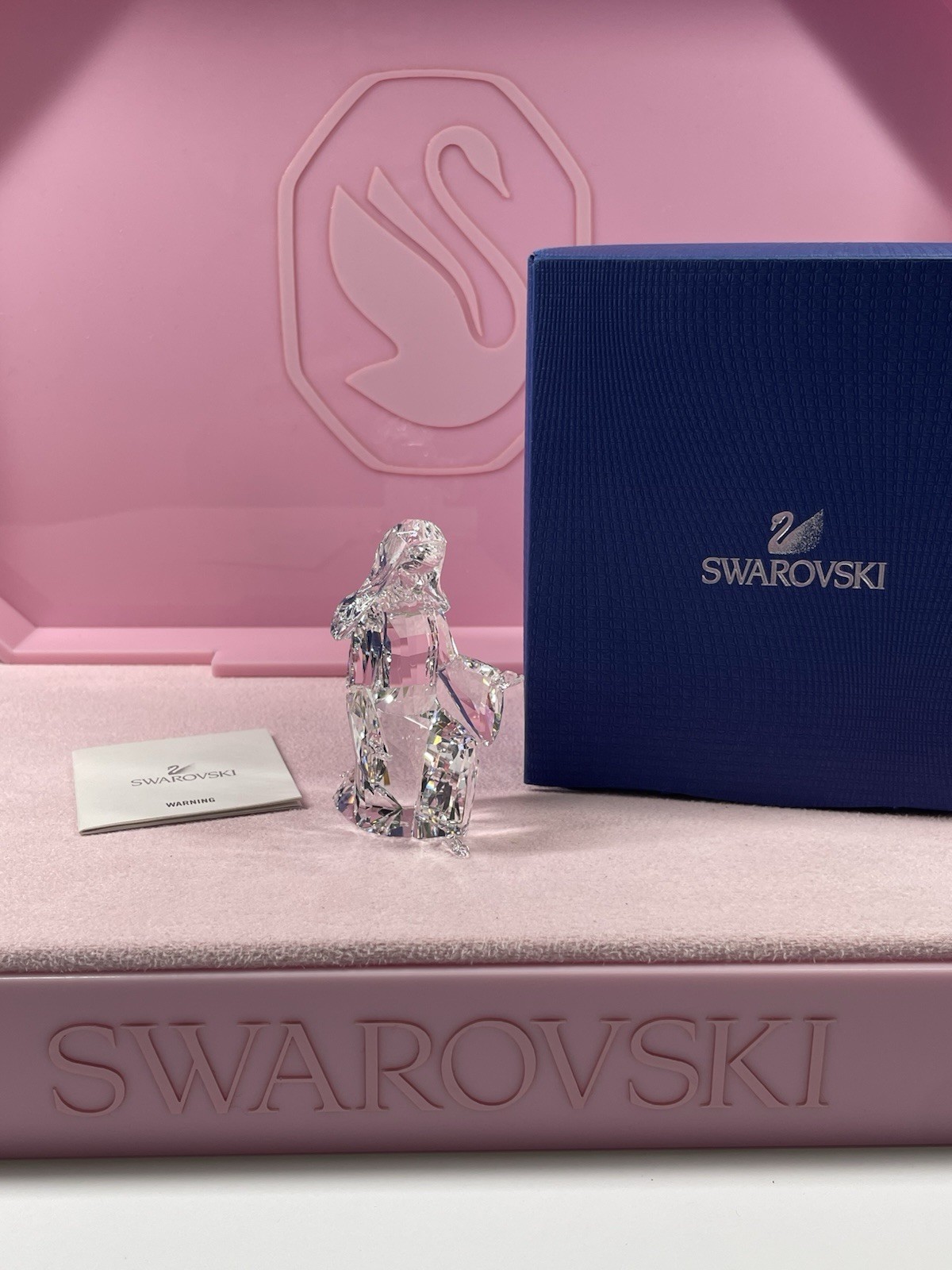 8 Piece Set Swarovski Nativity Scene Joseph Mary Jesus Balthazar Melchior Caspar