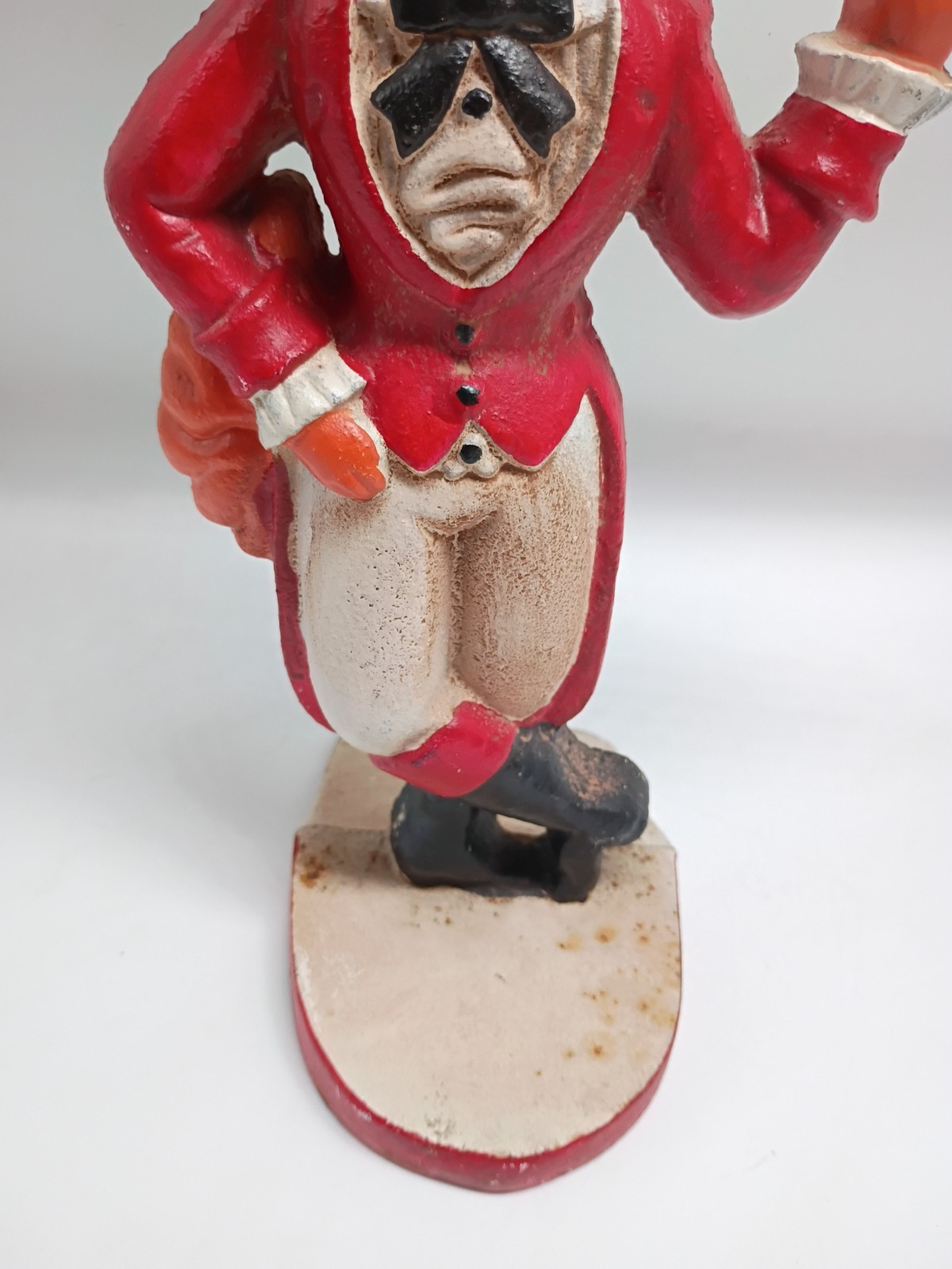 Vintage Kurt Adler Fox Run Cast Iron Door Stop Snooty Fox