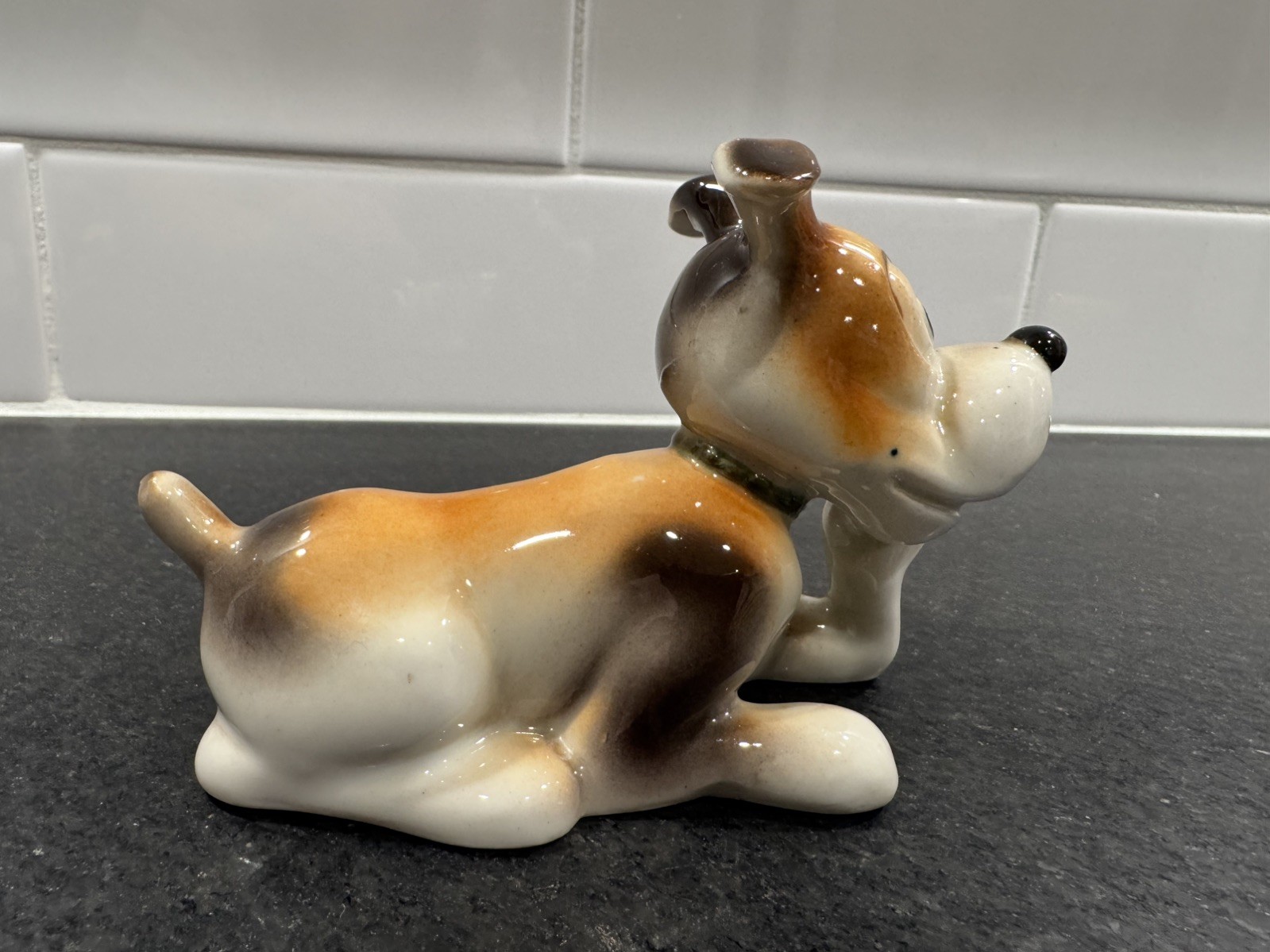 Occupied Japan Porcelain Cartoon Dog Figurine