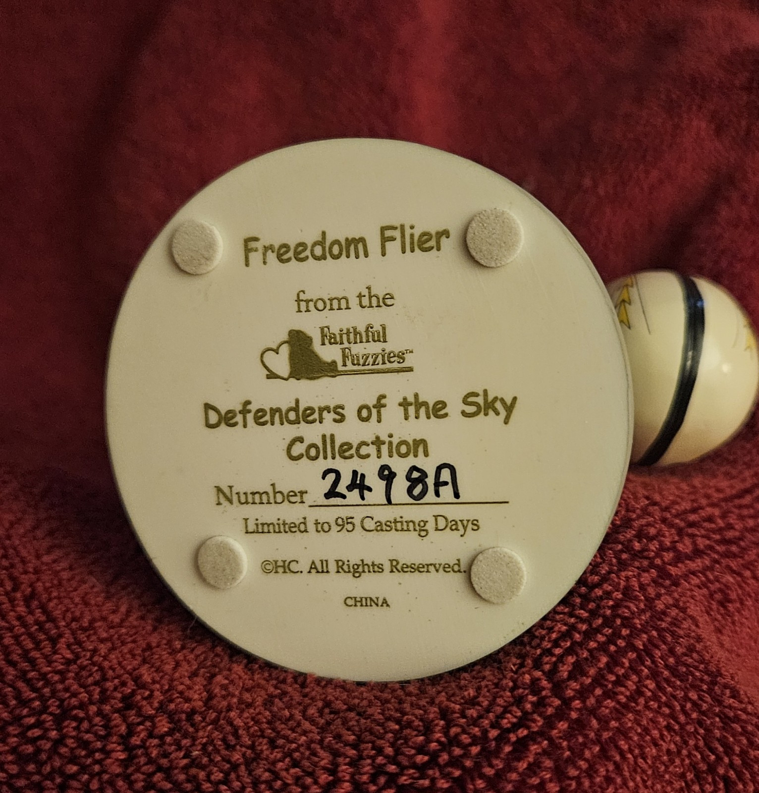 Unboxed Hamilton Collection Freedom Flier Bear 2498-A