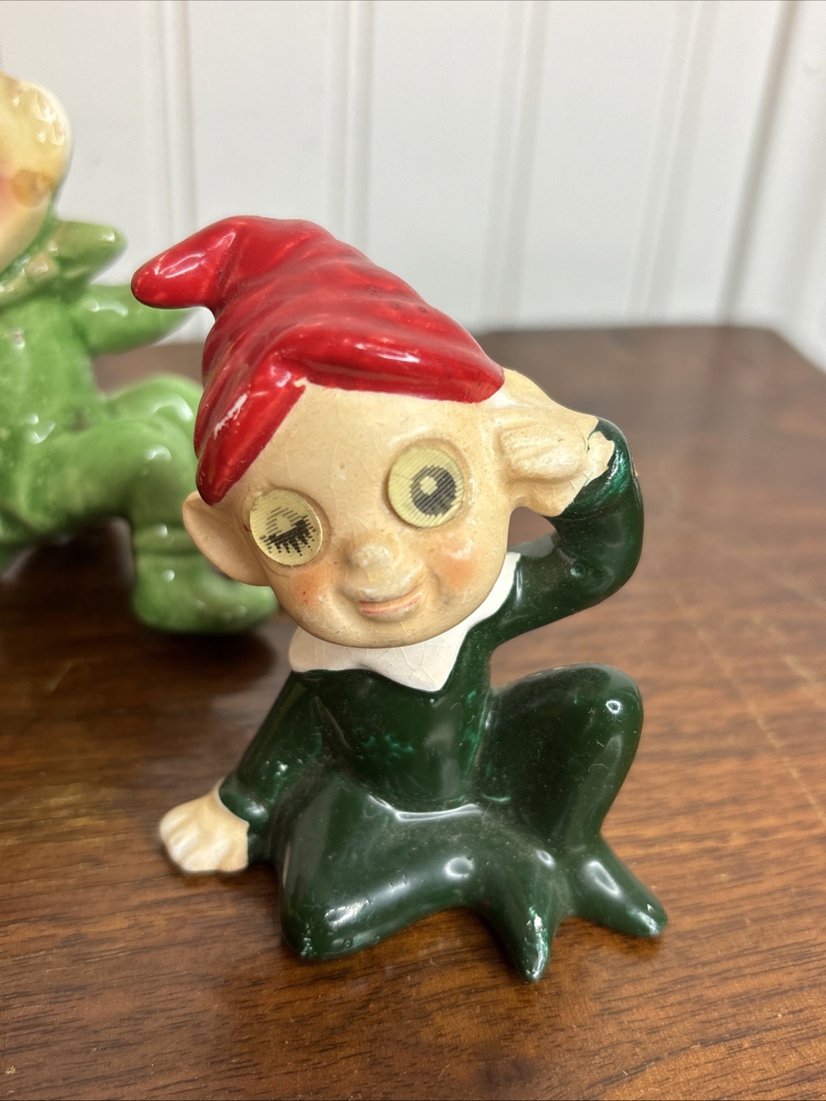 Vintage Ceramic Pixie Elf Lot of 3 Made in Japan (Brimm’s + Unbranded)