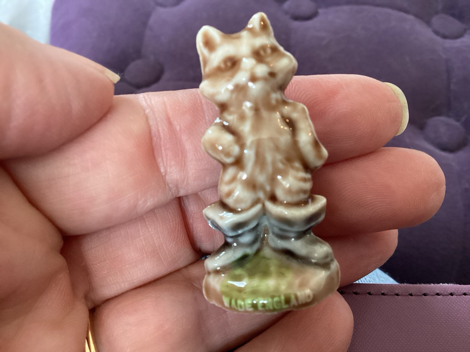 Wade England Puss and Boots Ceramic Miniature Figurine 1 1/4 Cat nursery Rhyme