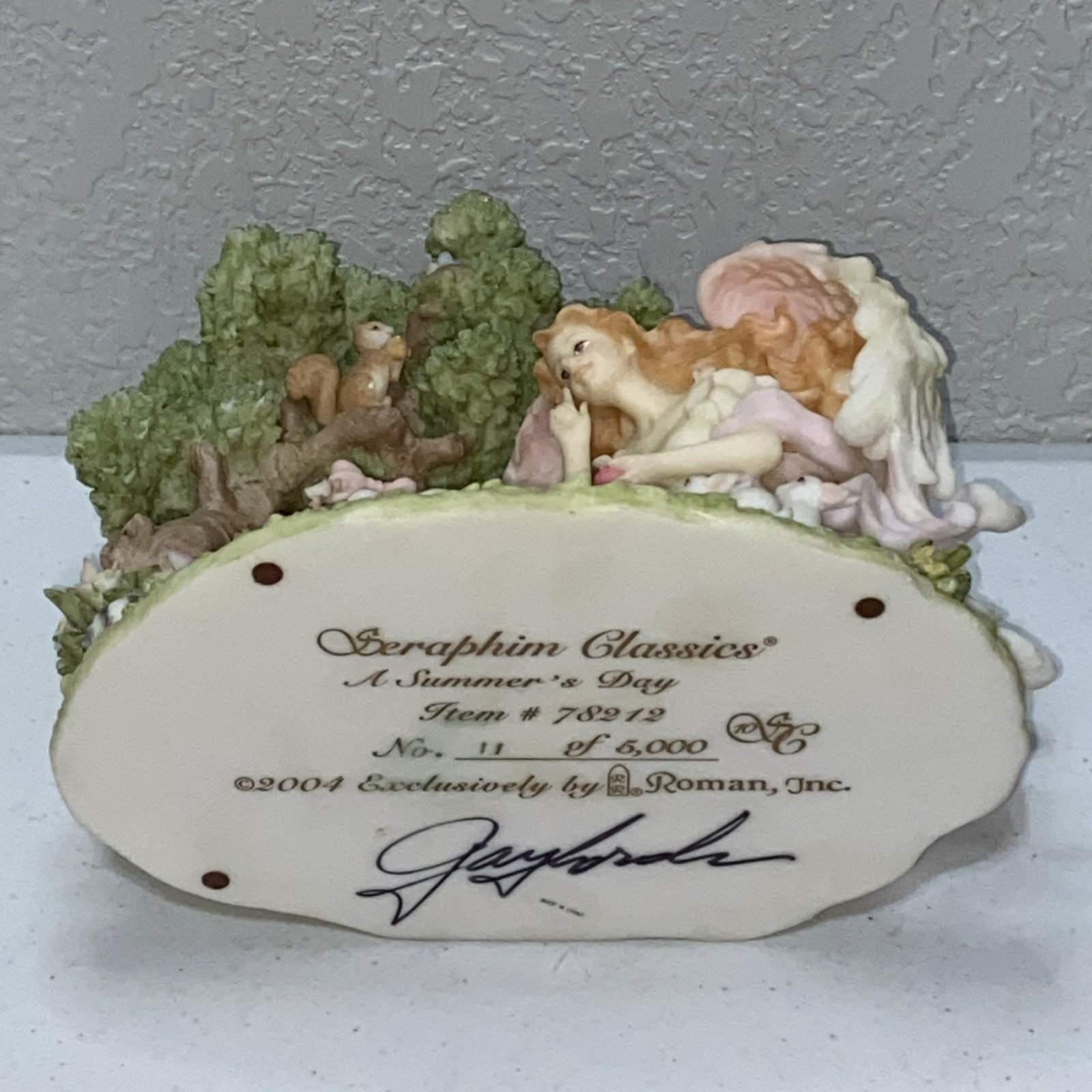 RARE Seraphim Classics Angel A Summer’s Day Figurine #78212 Signed #11/5000 READ