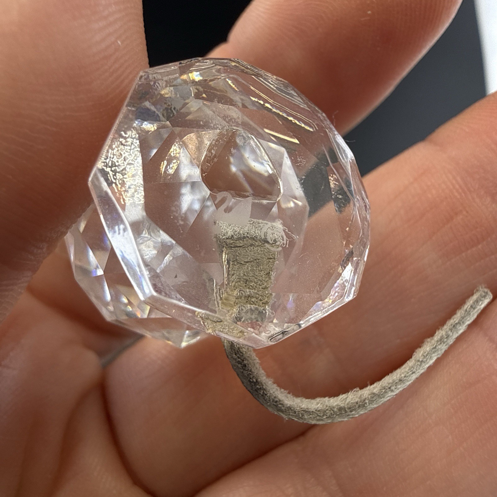 Swarovski Replica Mouse Crystal Figurine Set of 2 Farm Mice Box Leather Tail