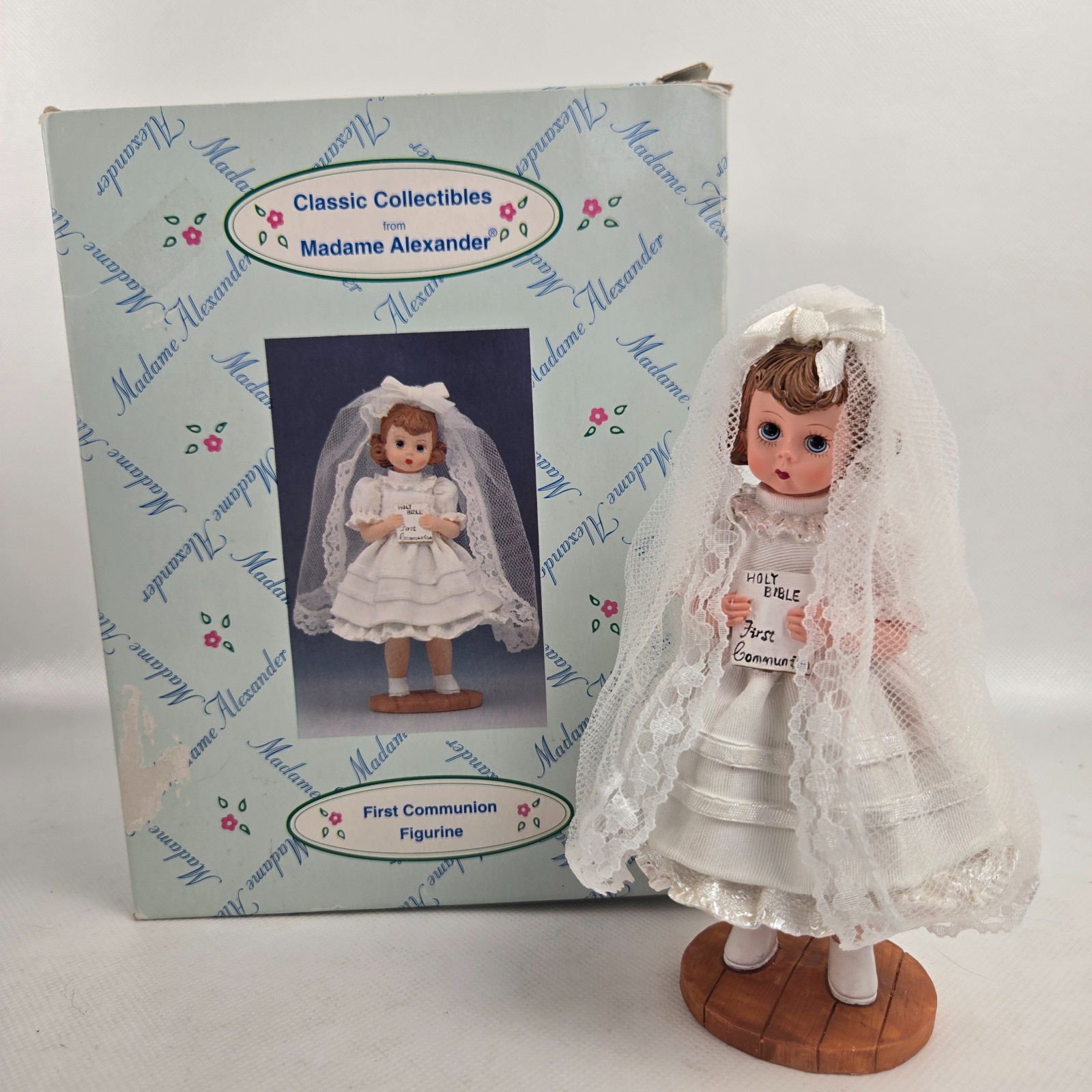 First Communion Madame Alexander Resin 6” 1999 Holy Bible Limited Edition Doll