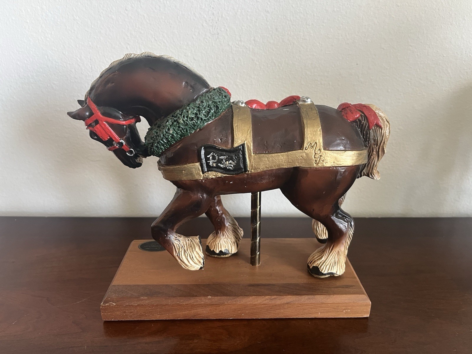 Vintage PJ’s CAROUSEL Horse COLLECTION Clydesdale RARE