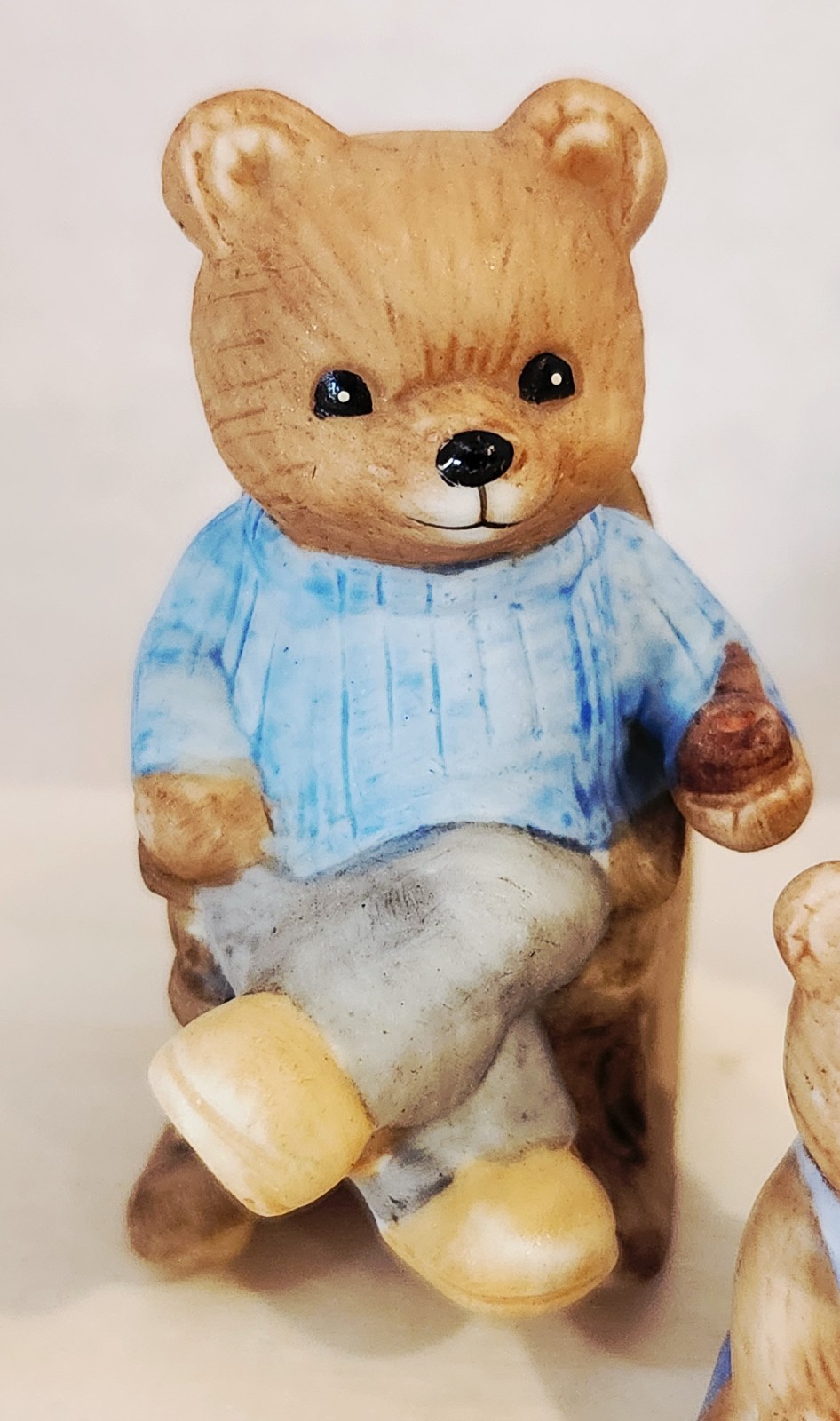 Rocking Chair Bear Family COMPLETE Set of 3 Figurines Homco #1470 Vintage EUC