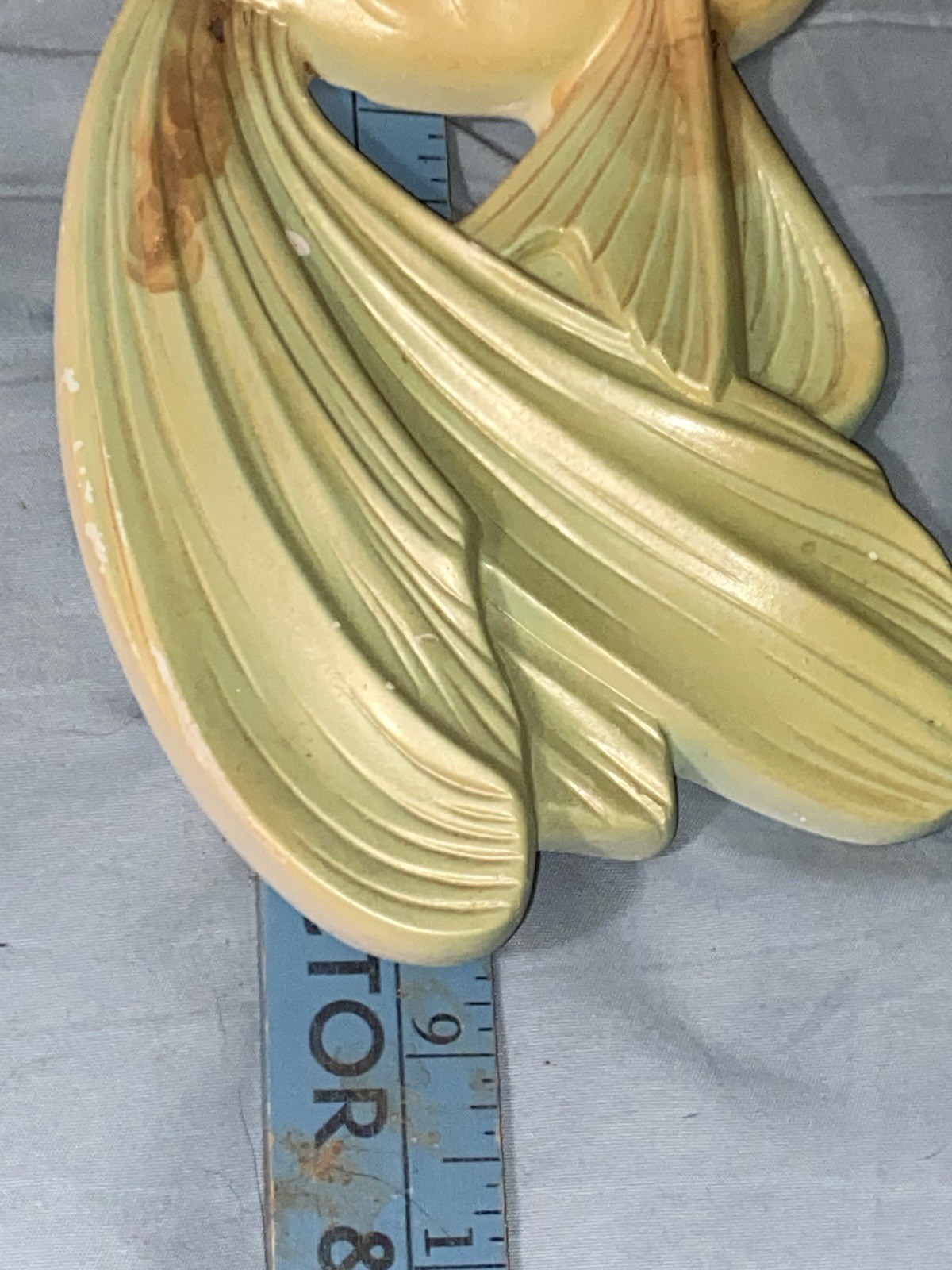 Vintage 1970s Miller Studios Chalkware Fish Bathometer Thermometer Grouping Set
