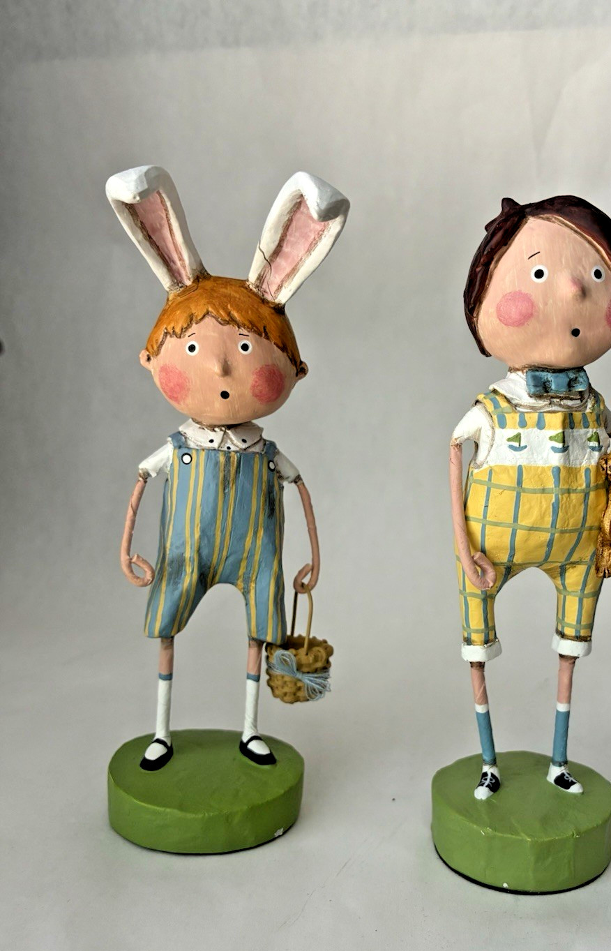 Lori Mitchell “Brewster Williams” Easter rabbit bunny figurine – beyond cute!