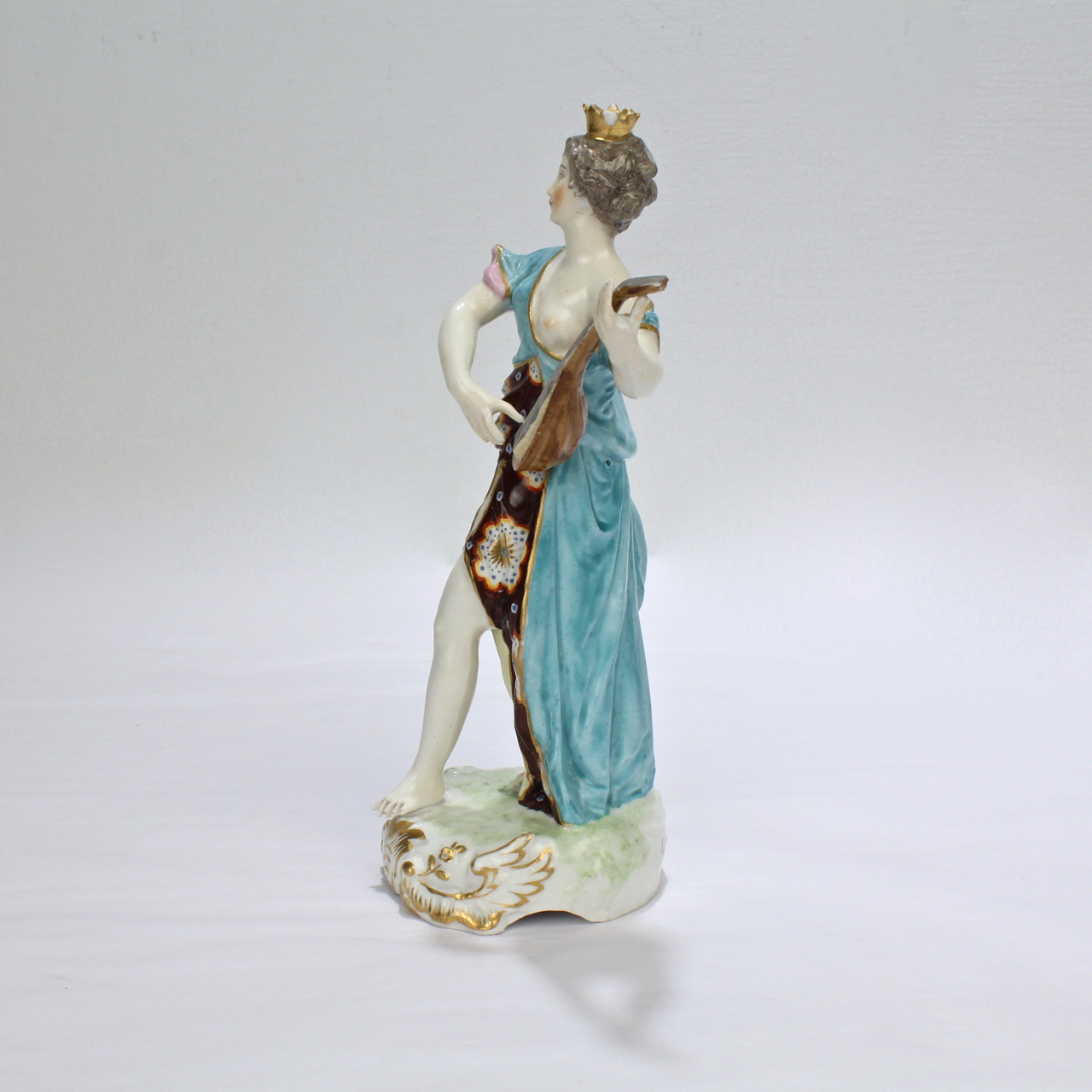 Old or Antique Samson Porcelain Faux Chelsea Figurine – Allegory of Music.