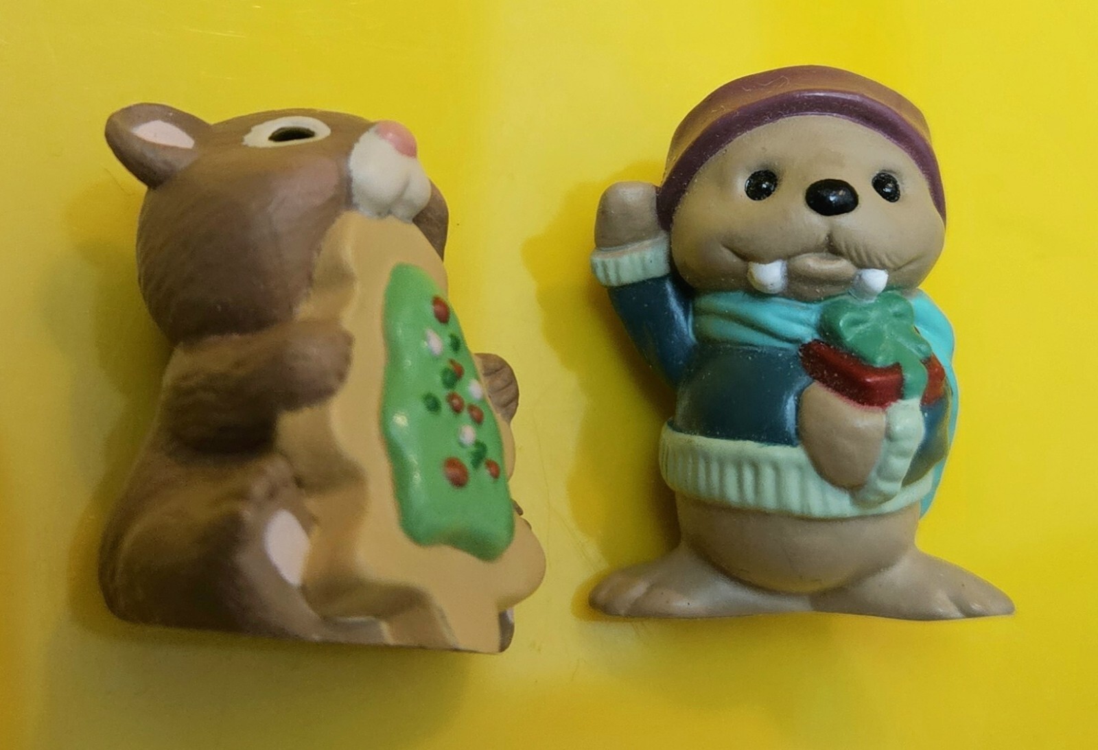 8 Hallmark CHRISTMAS Merry Miniatures Squirrel Chipmunk Walrus Cookie 1st Xmas