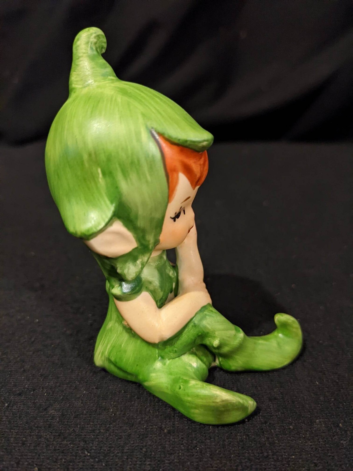 Green Ceramic Pixie Elf Purchased in the 1960’s Vintage