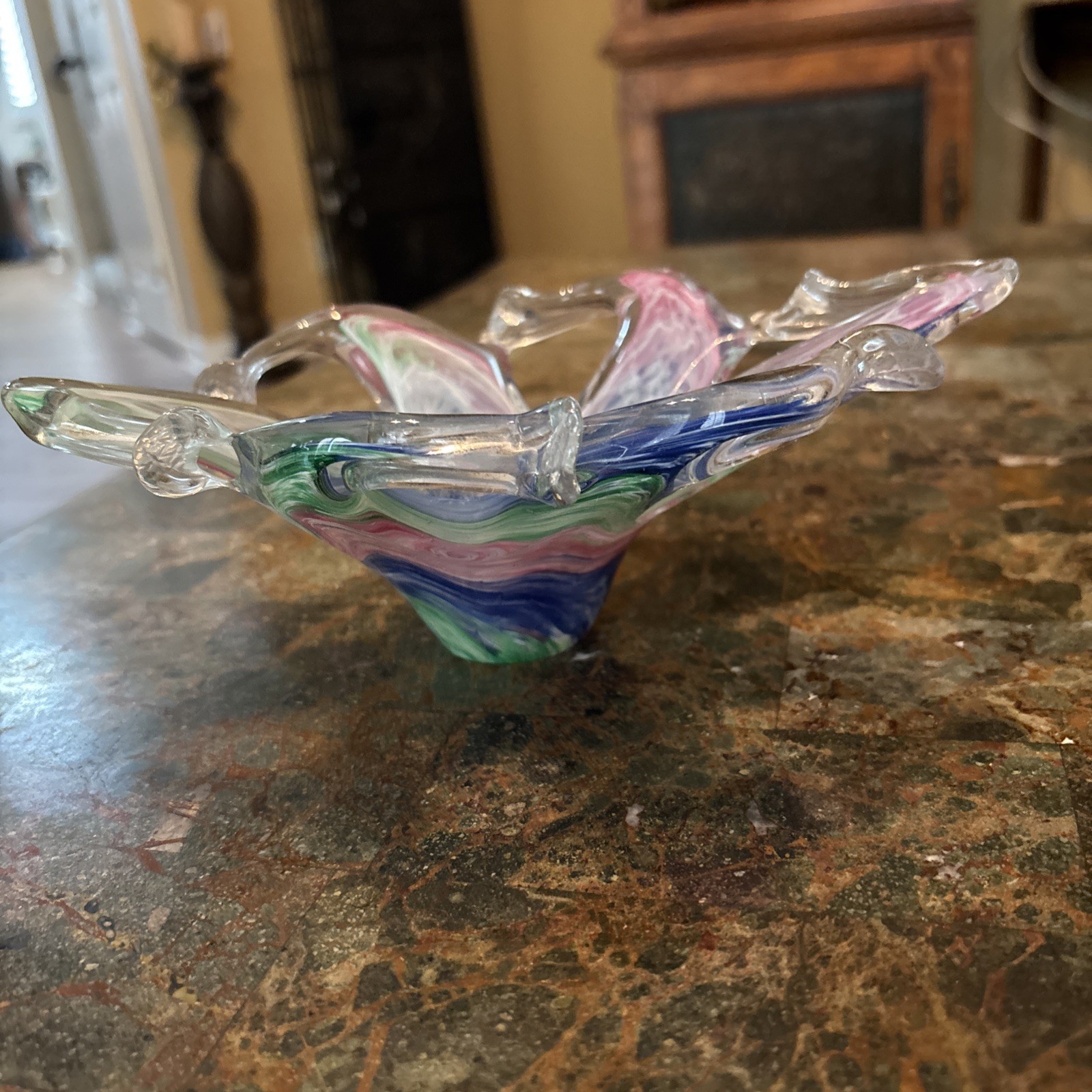 Vintage Murano Glass Centerpiece Multicolor ITALY