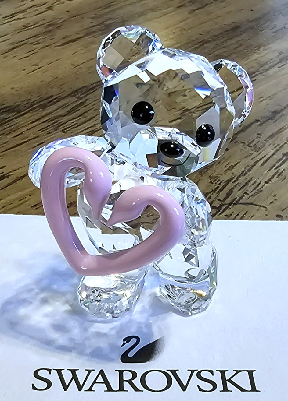 💗 Swarovski Crystal 2023 30th Anniversary, Una Kris Bear Figurine, Heart NIB