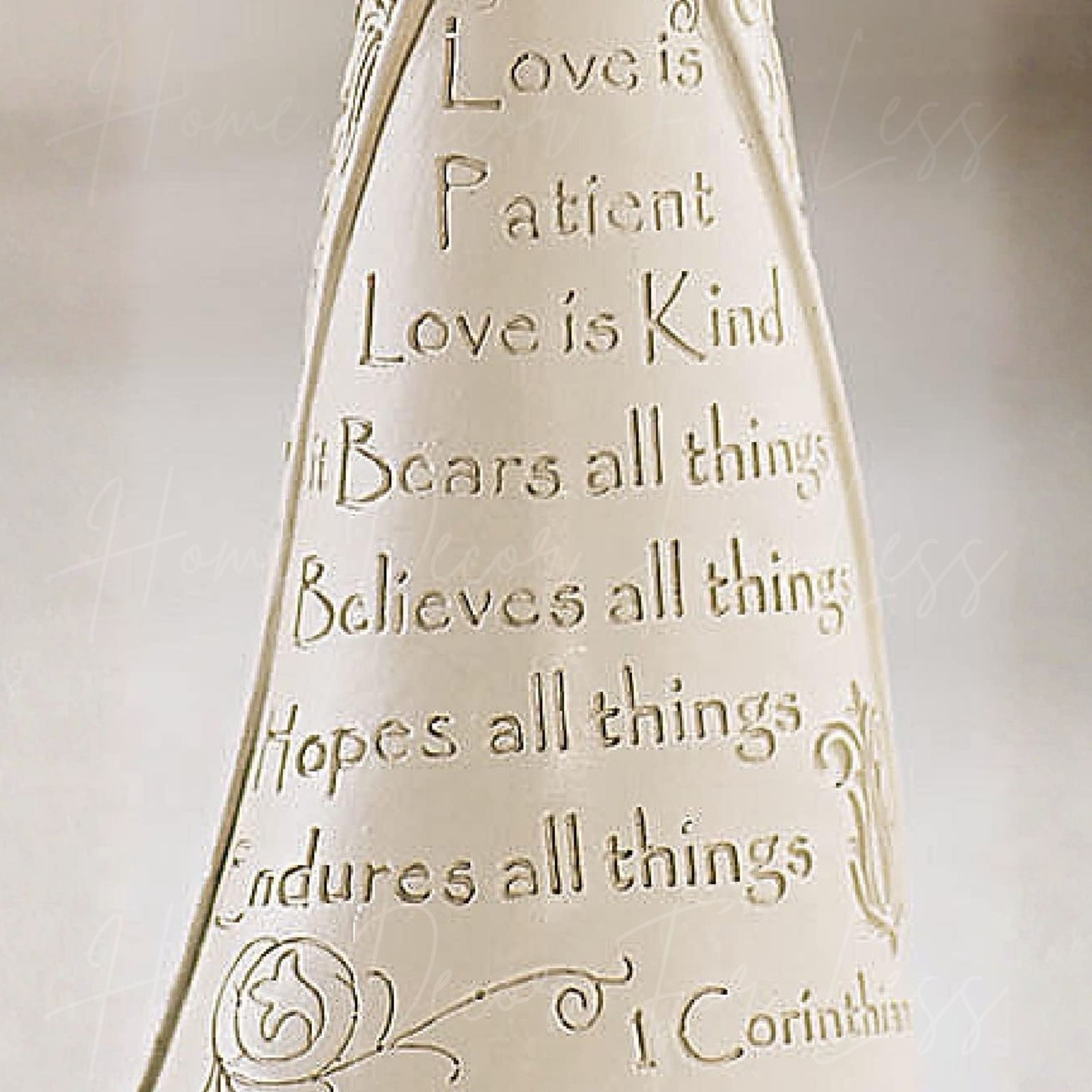 Inspirational 1 Corinthians 13 Angel Figurine Love Statue Religious Sculpture