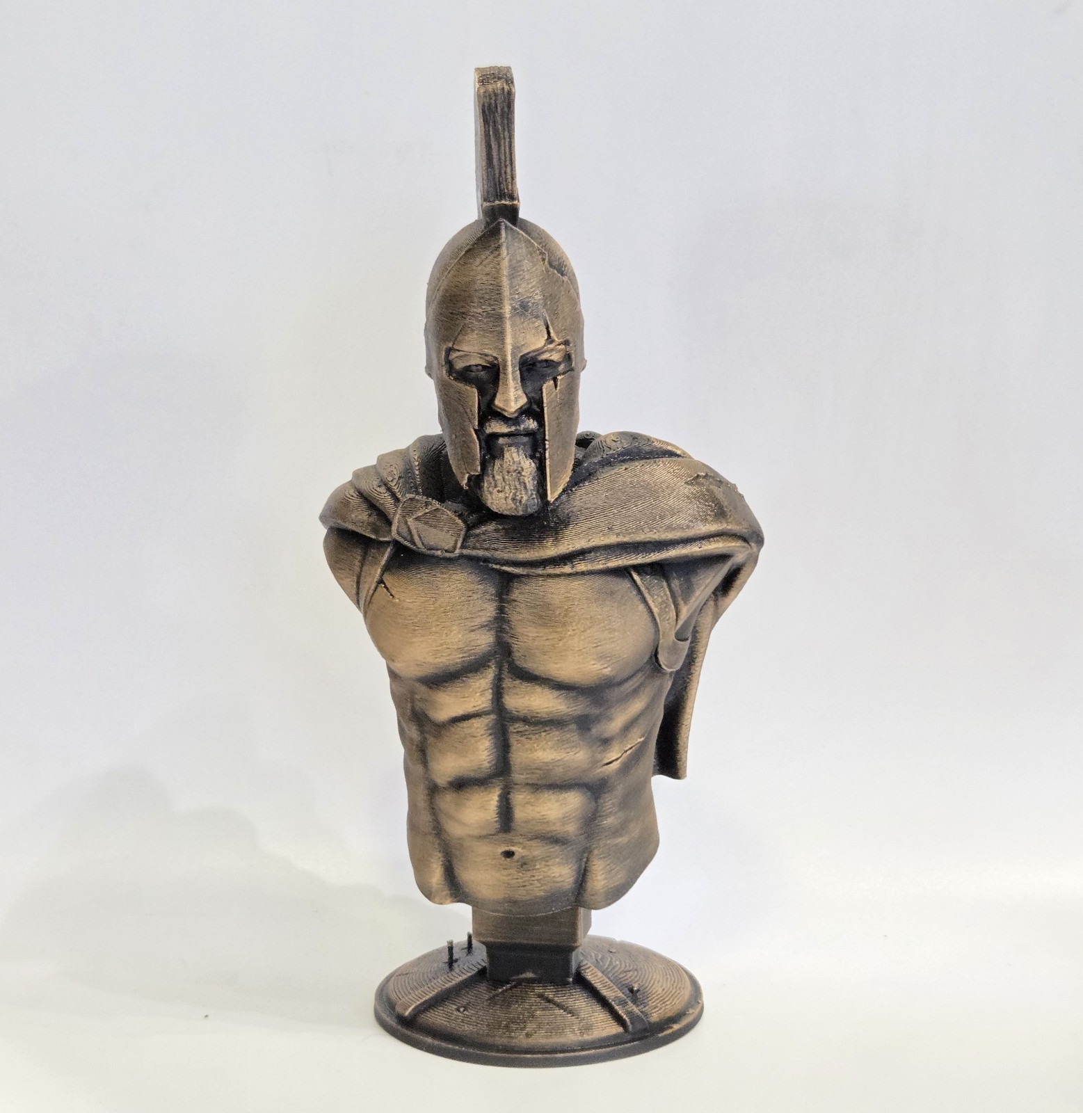 Roman Battle Leonidas Statue 3d Print Hand Painted 7 Inches Tall