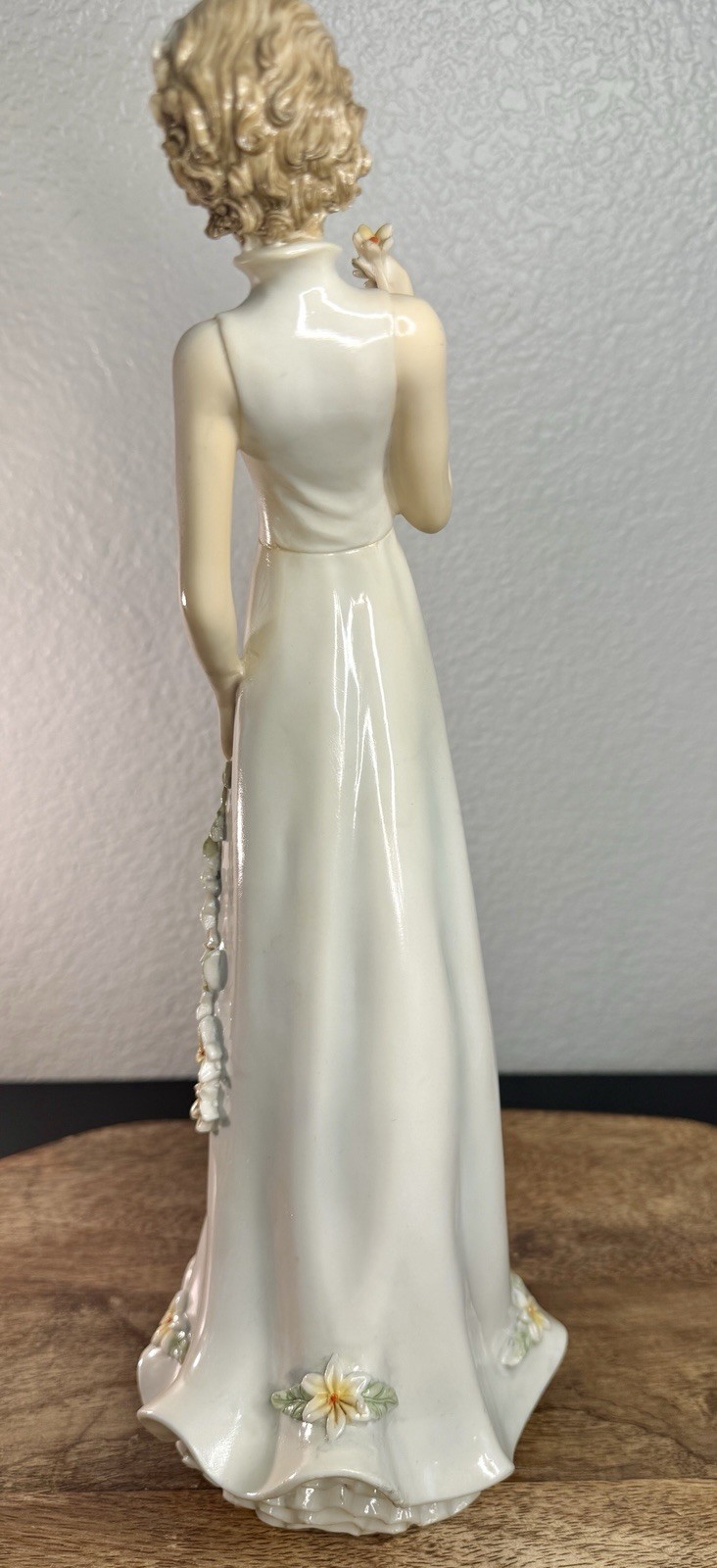 Seymour Mann Porcelain Lady Figurine 14” Floral Dress Woman Decor