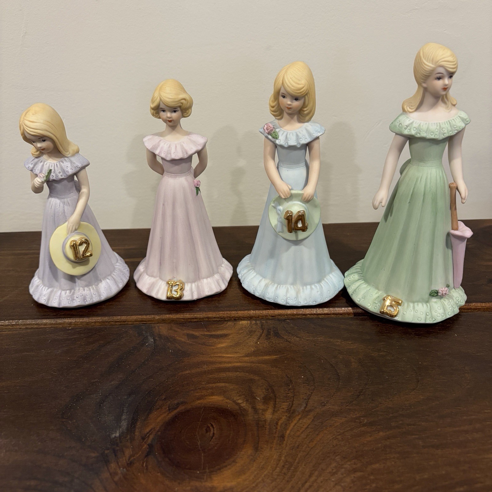 Lot of 16 Vintage Growing Up Birthday Girls Baby-15 Years Old Blonde/2 Brunette