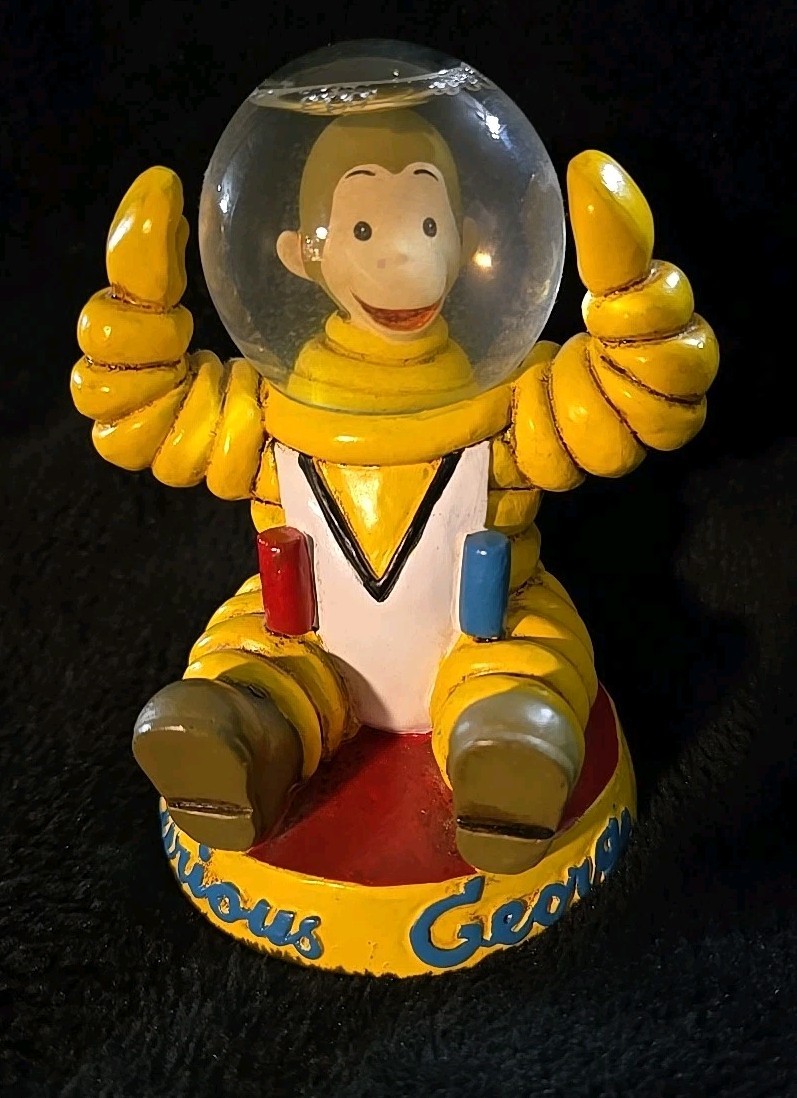 Curious George Astronaut Snowglobe