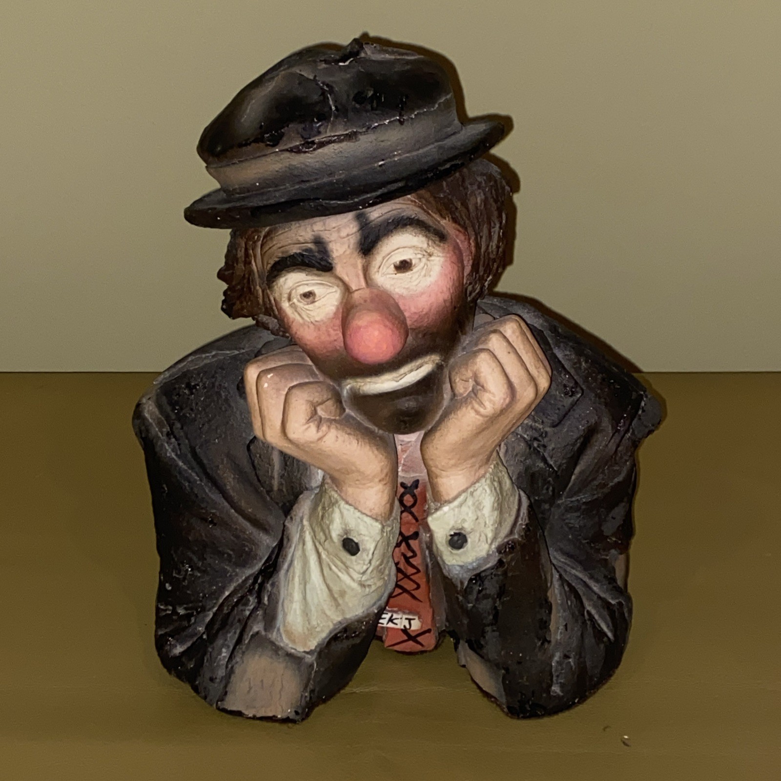 Emmett Kelly Jr Clown Esco Productions Hand Painted Chalkware Bust – Very Good
